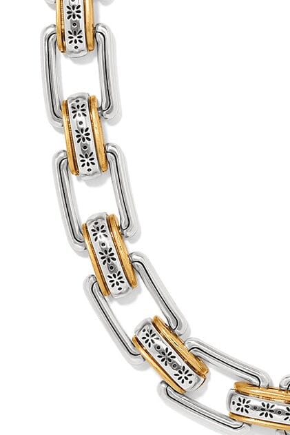 Mosaic Two Tone Links Necklace BJEWELRY Brighton Collectables