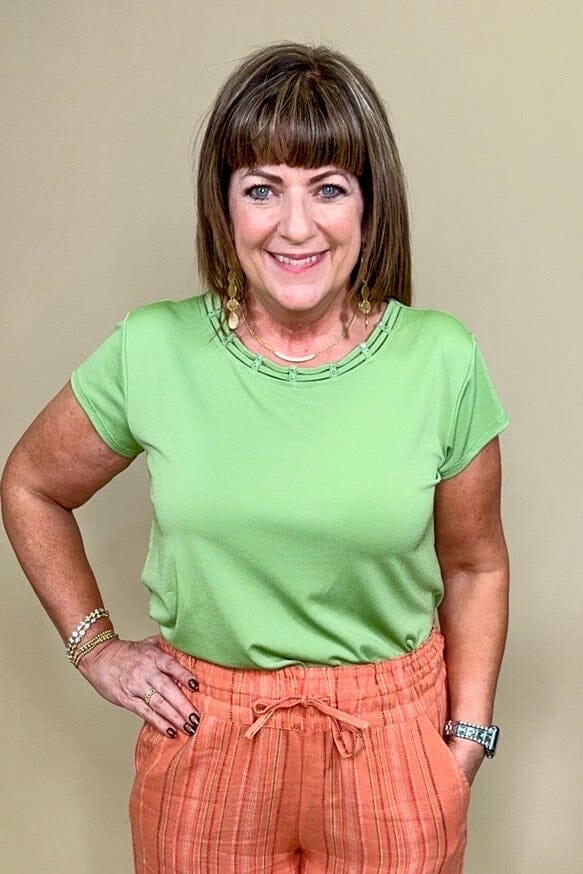 Short Sleeve T-Shirt w/Studs MISSY TOP SPECIAL SOUTHERN LADY