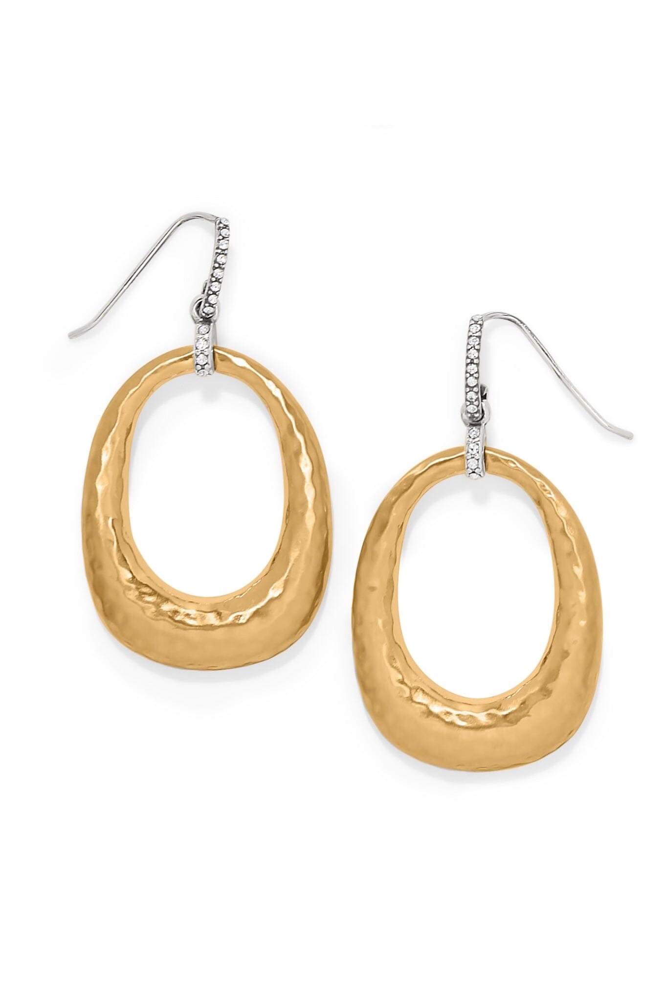 Meridian Geo Open Hoop French Wire Earrings BJEWELRY Brighton Collectables
