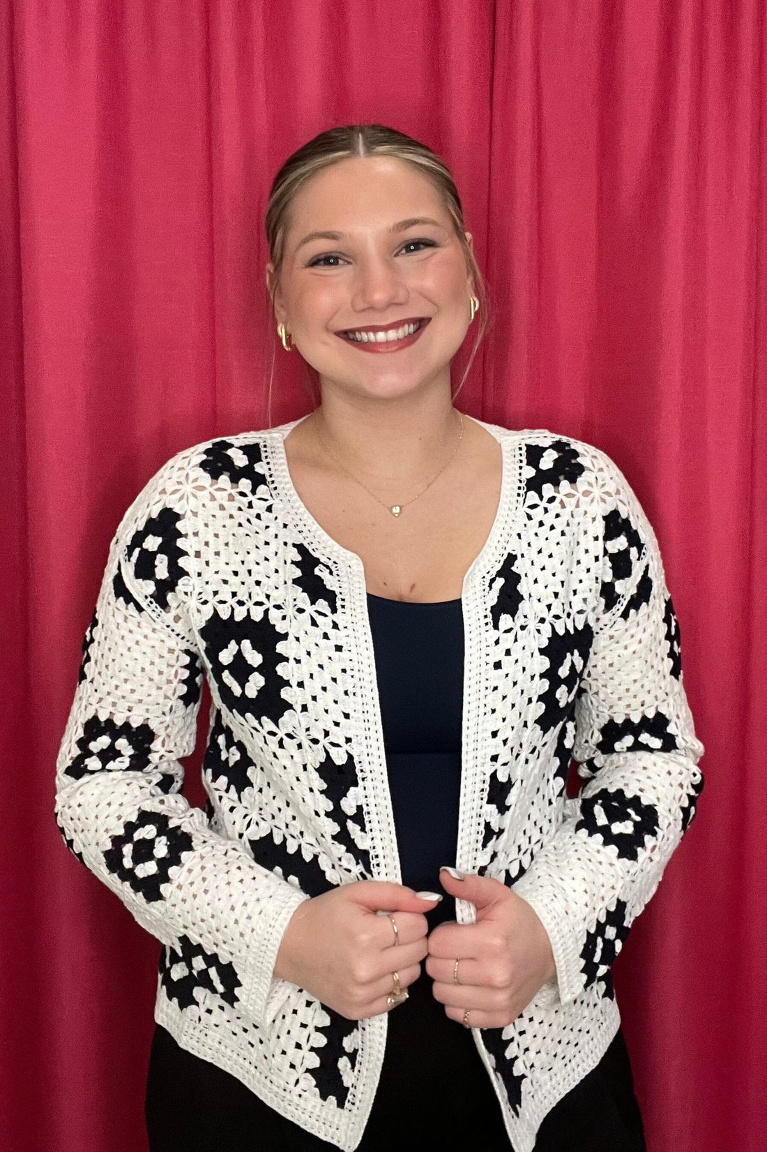 Granny Square Crochet Cardigan OUTFIT COMPLETER CHARLIEB