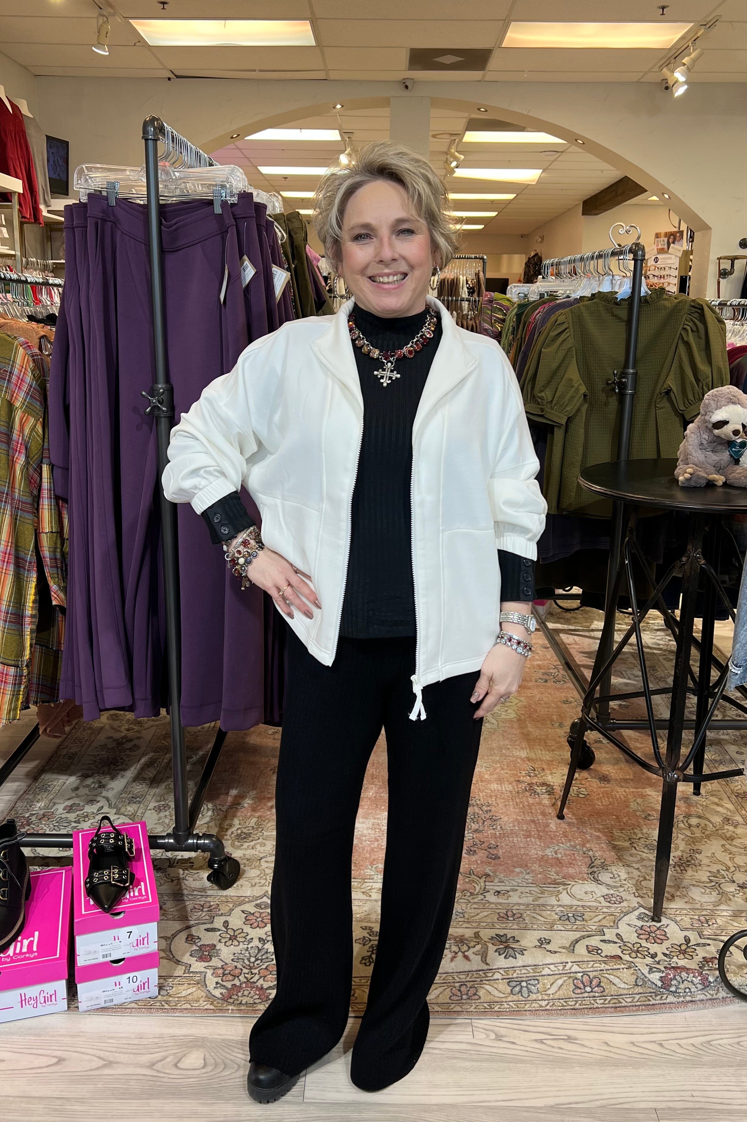 Pull On Wide Leg Sweater Pant BOTTOMS LIVERPOOL