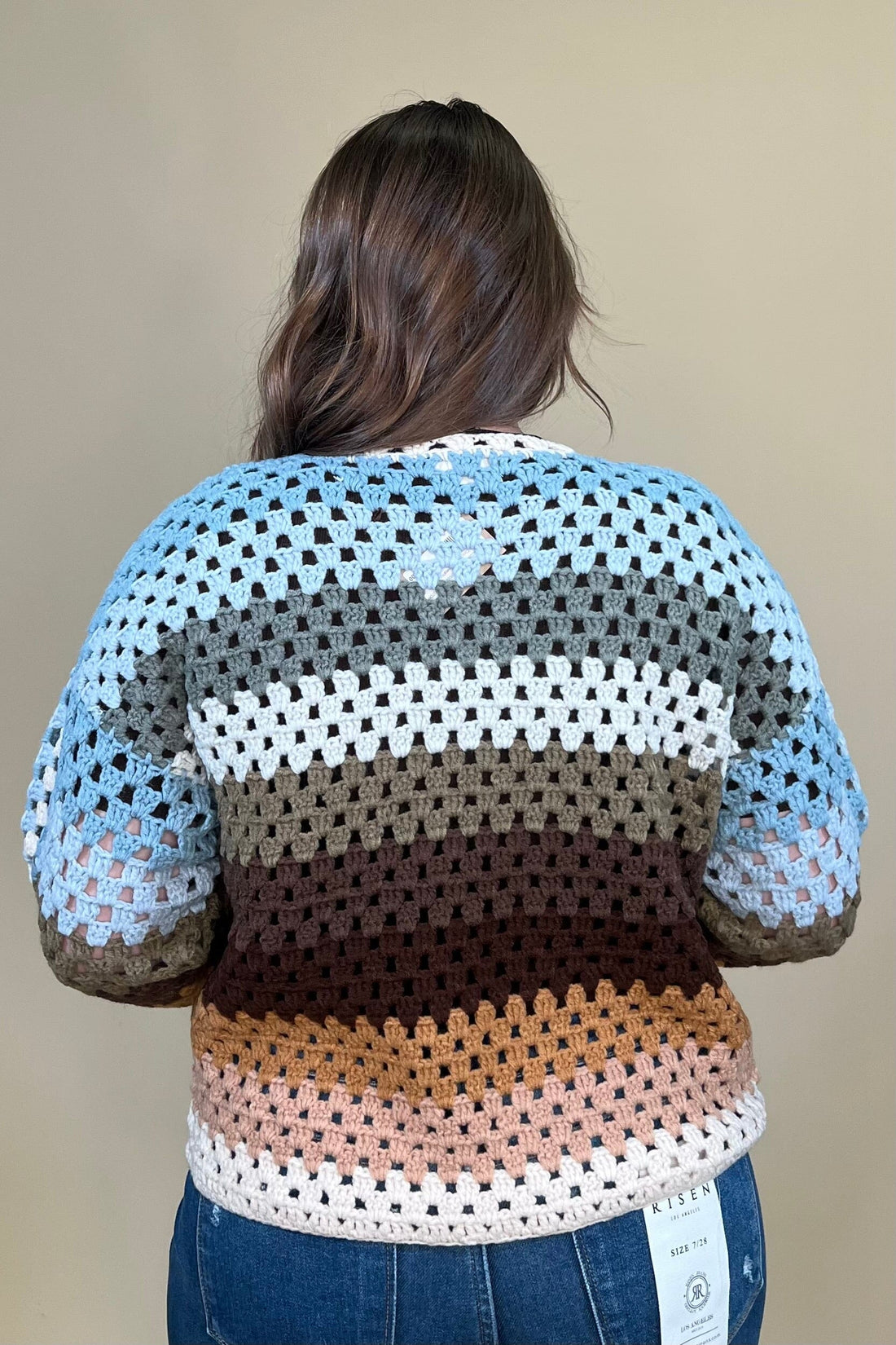 Striped Crocheted Sweater OUTFIT COMPLETER DREAMERS