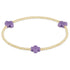 Enewton Signature Cross Gold Pattern 2mm Bead Bracelet- Purple JEWELRY ENEWTON