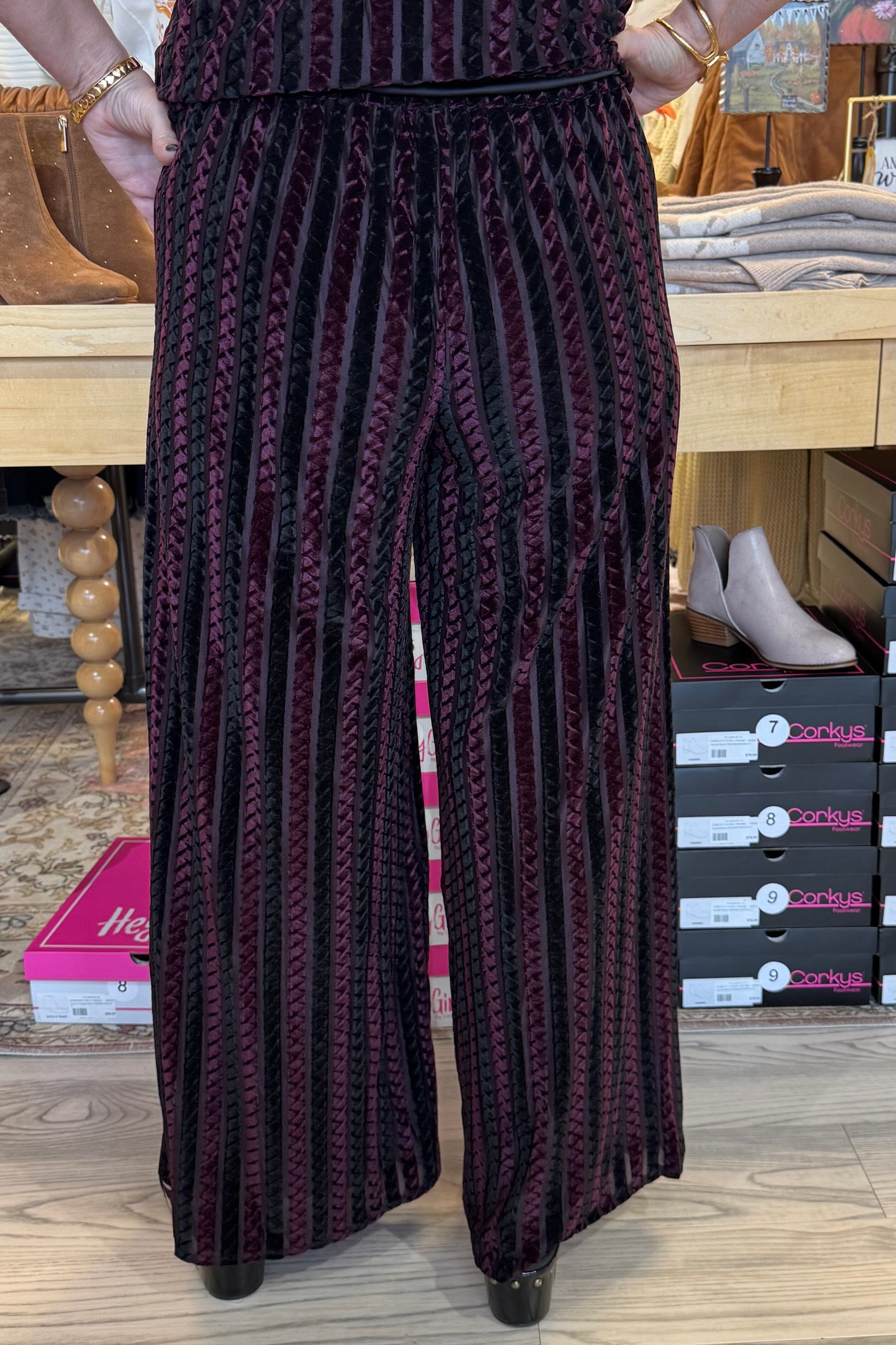 Pull On Wide Leg Knit Pant 30" Inseam BOTTOMS LIVERPOOL