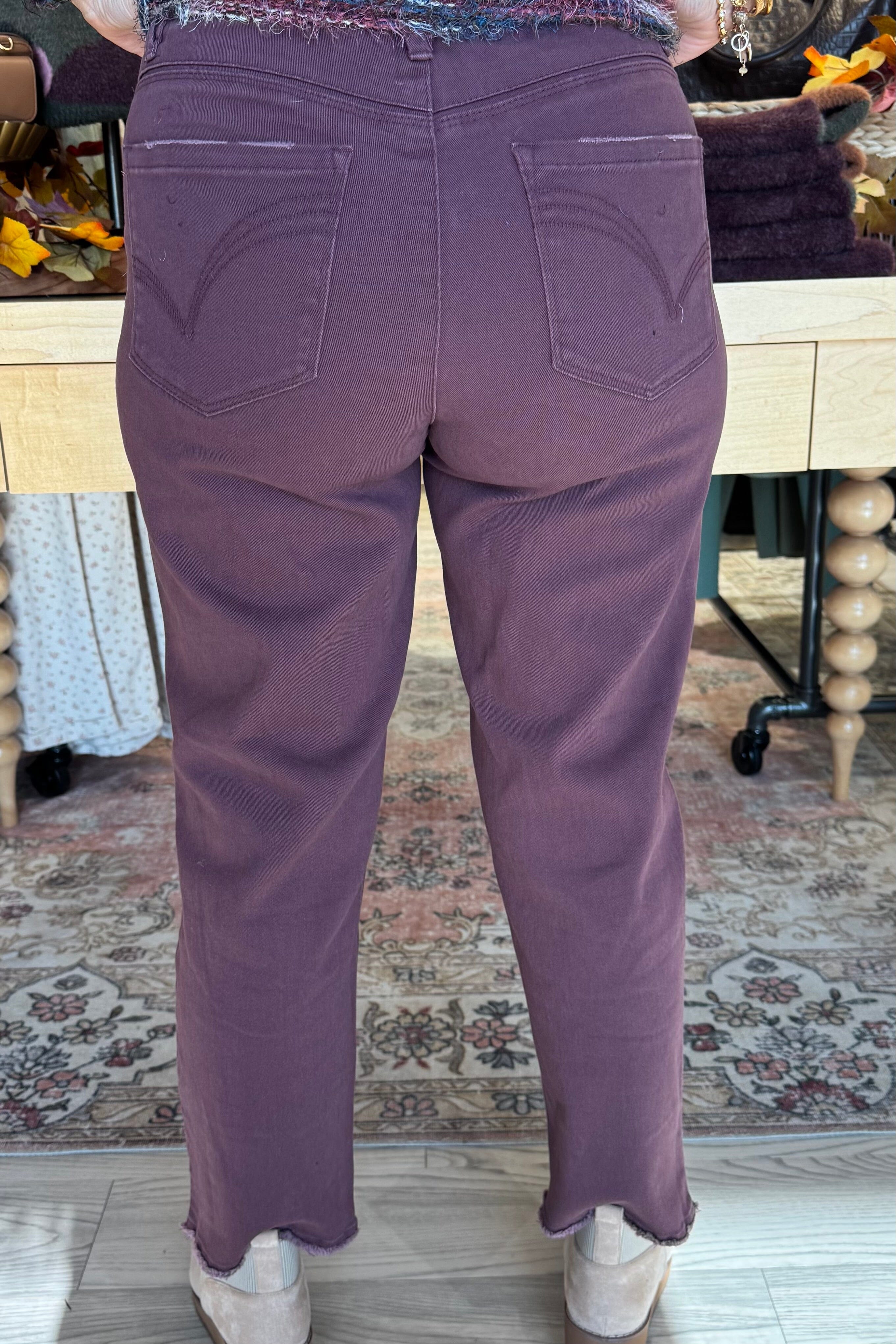 27/14" Ab Solution High Rise Slim Straight BOTTOMS DEMOCRACY