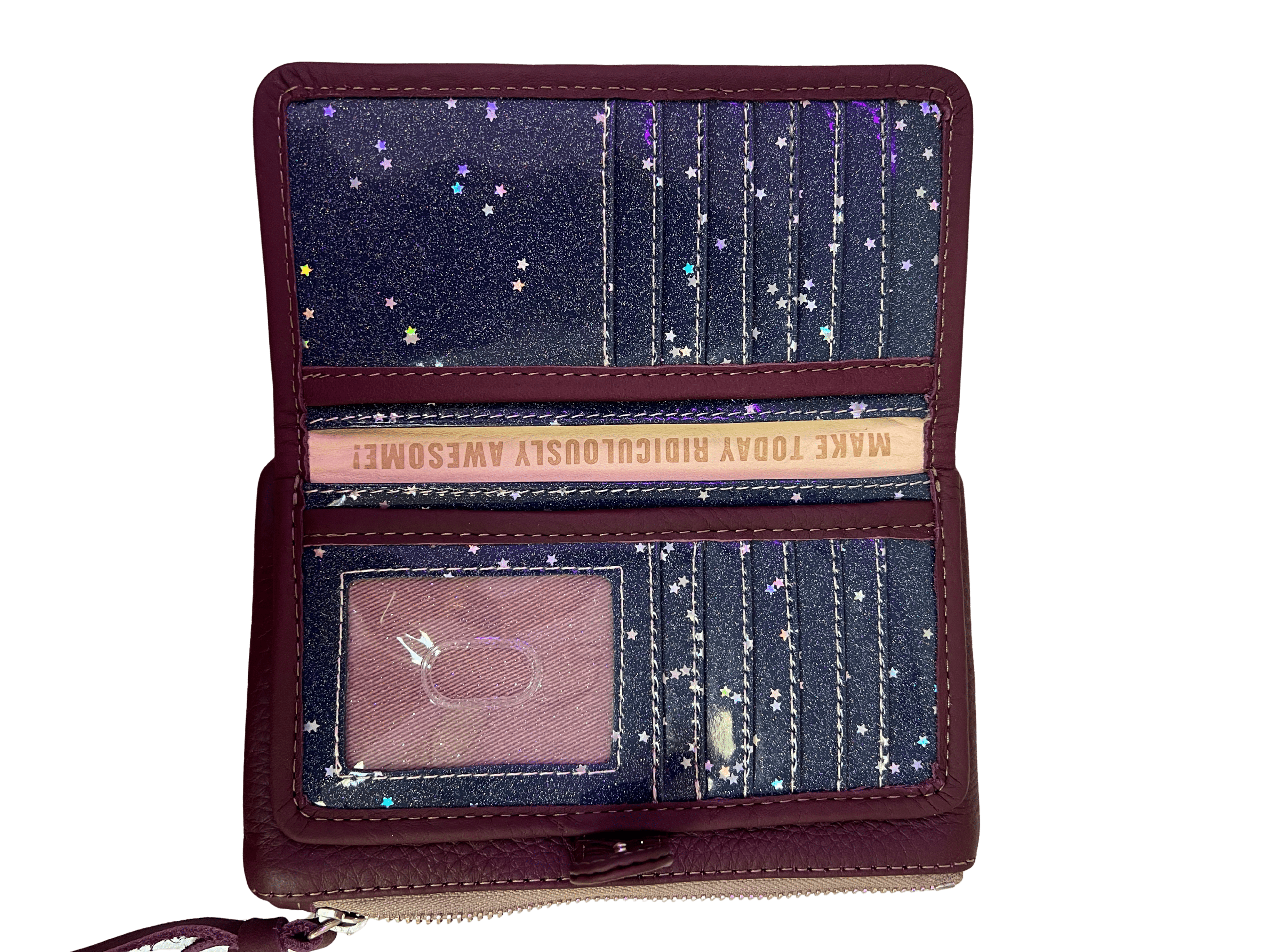 Plum Slim Wallet HANDBAGS CONSUELA