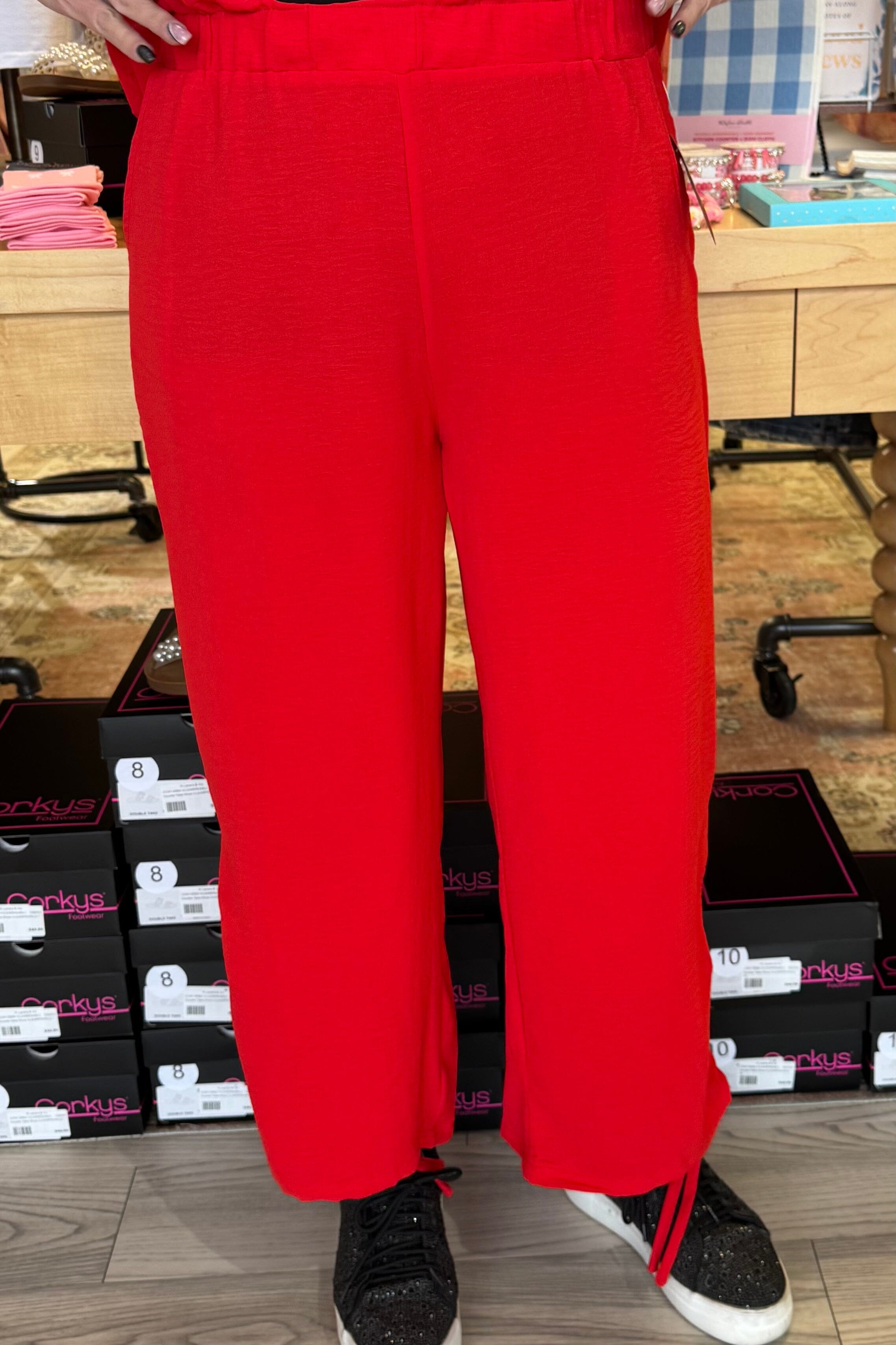 Pull On Pant w/Pockets & Ties BOTTOMS CREATION