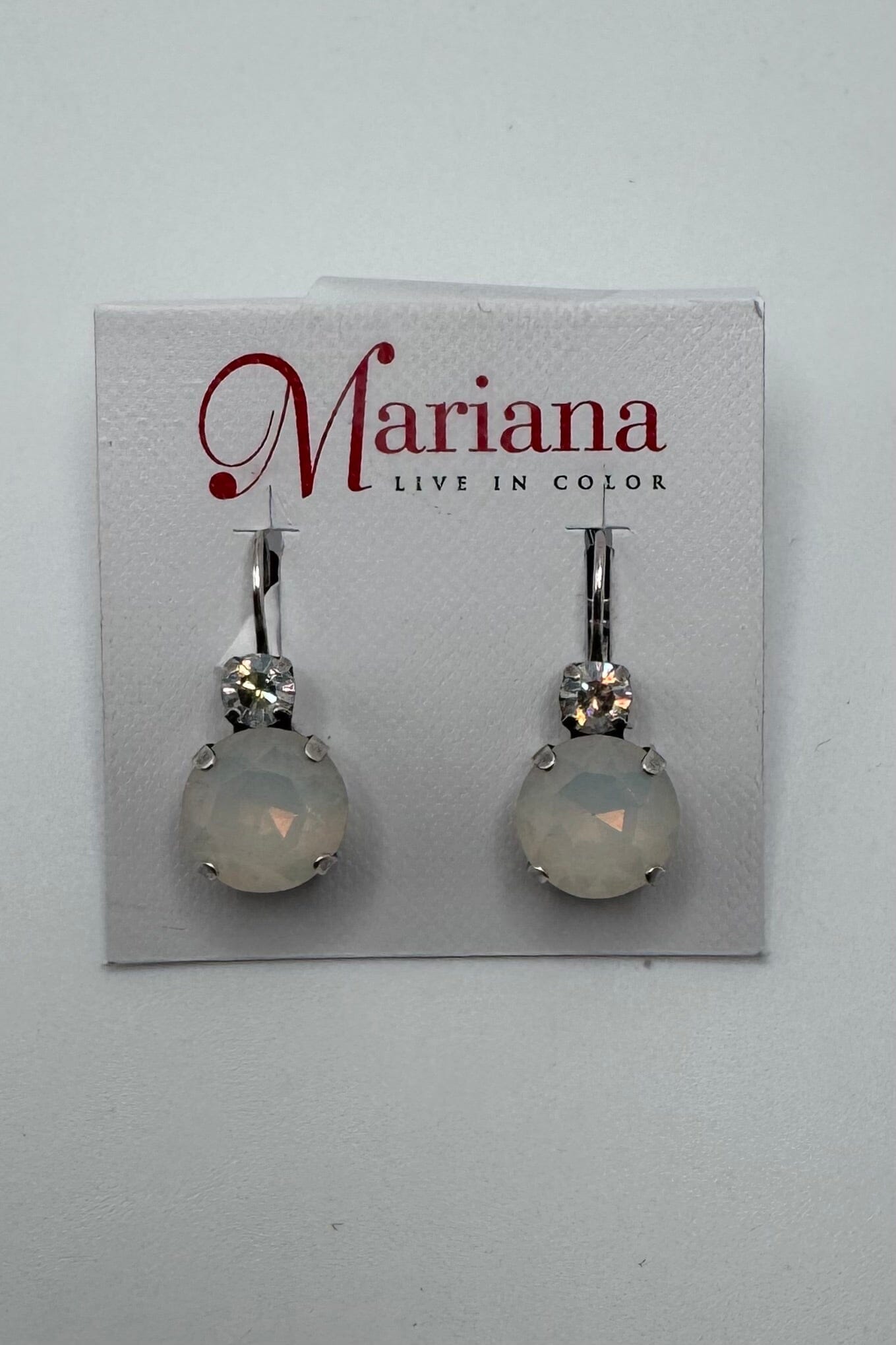 Lovable Double Stone Leverback Earrings in Forever BETTERBRANDJEWELRY Mariana