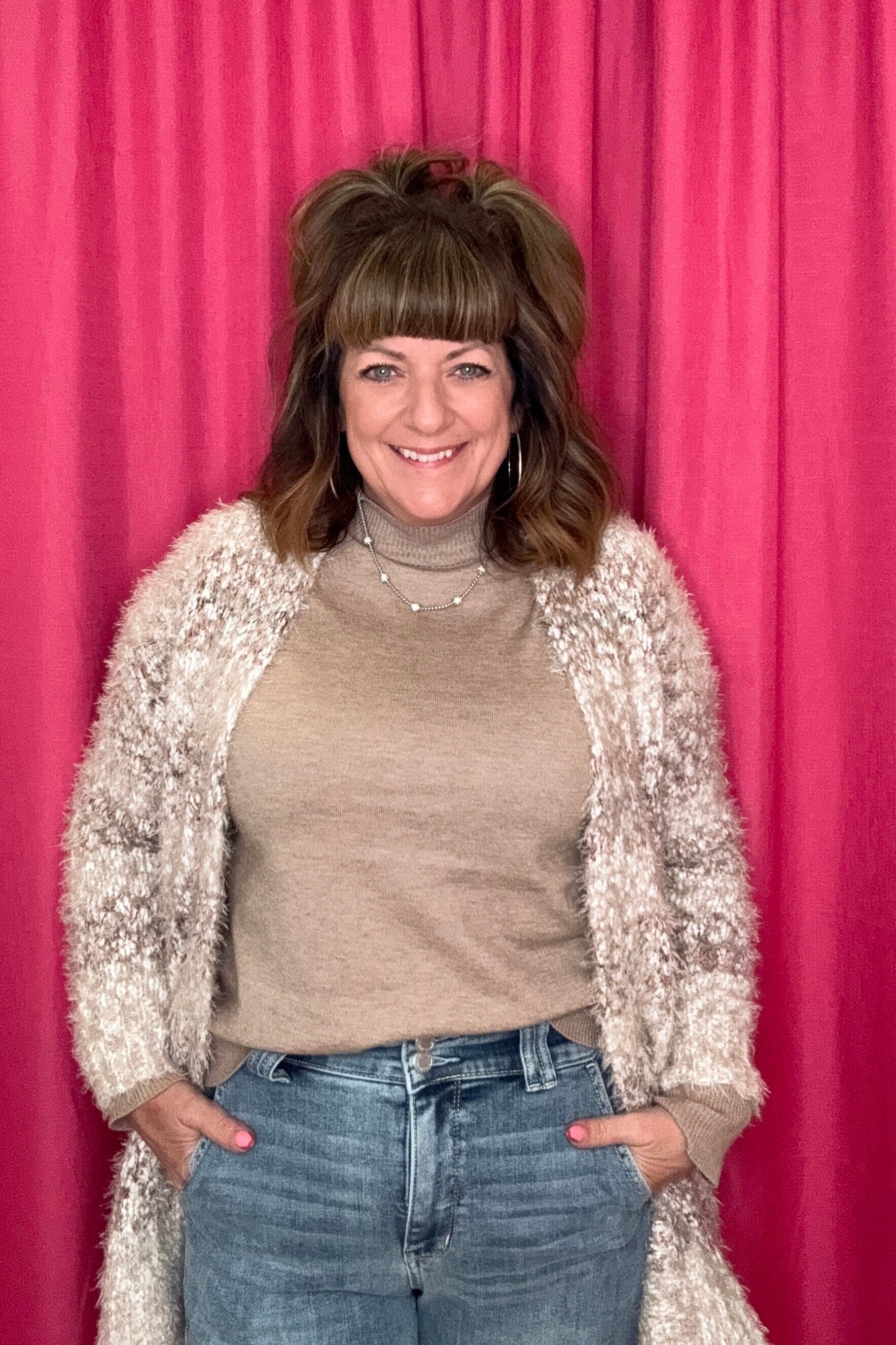 Knit Sweater Cardigan OUTFIT COMPLETER KEREN HART