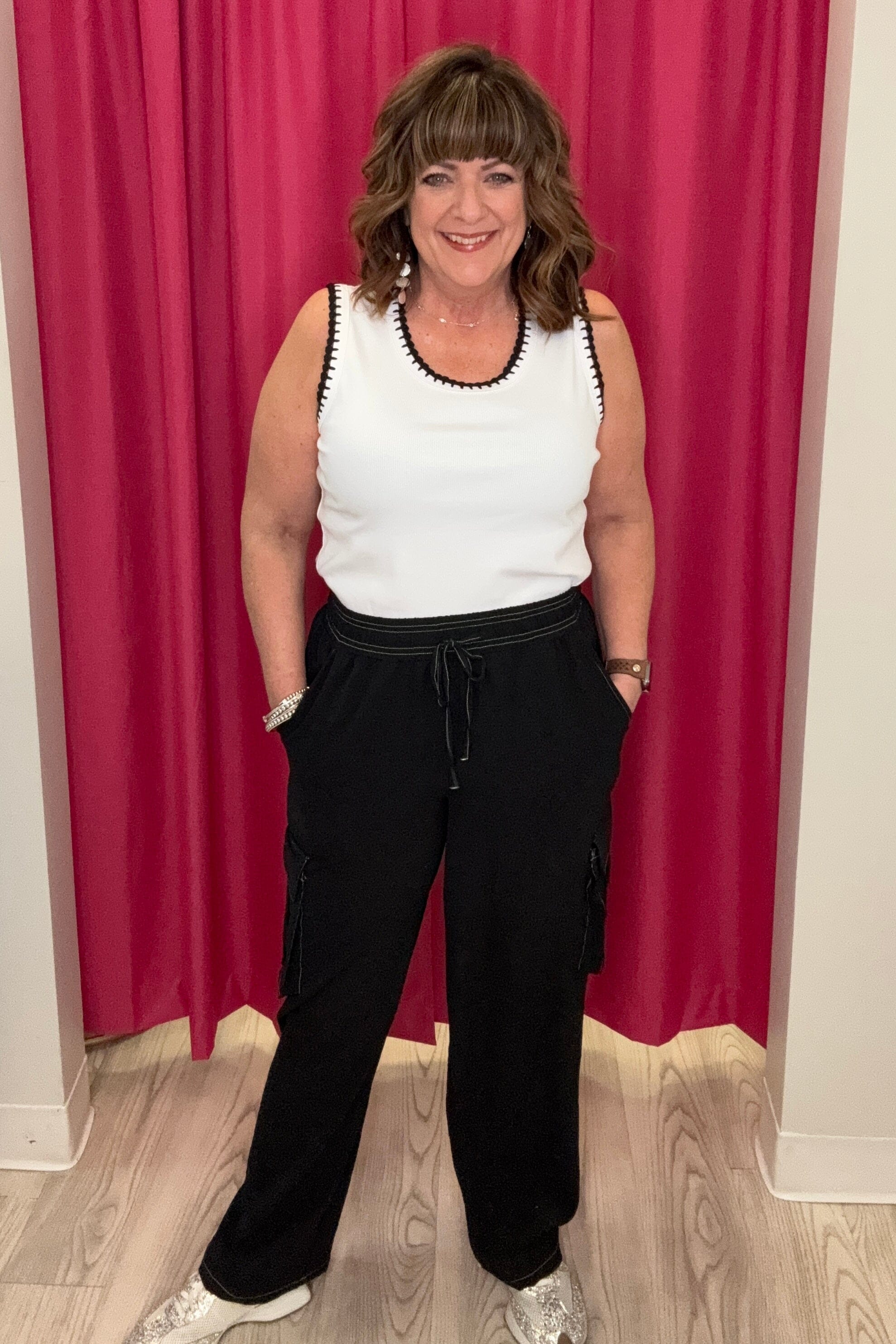 Pull On Flowy Pant w/Cargo Pockets BOTTOMS KEREN HART