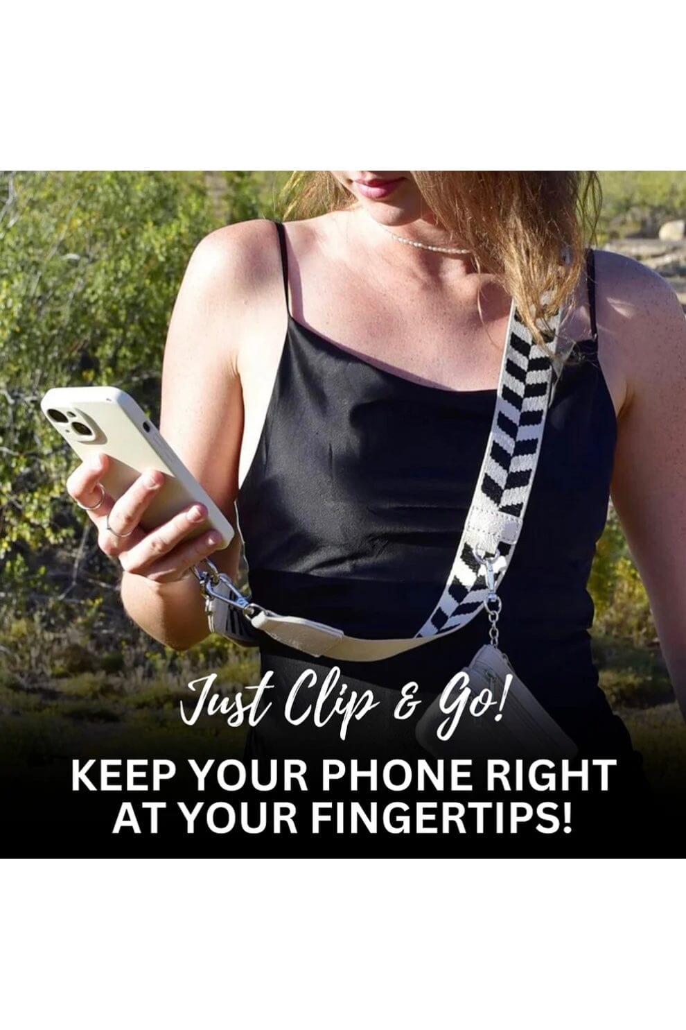 Clip & Go Chevron Strap w/Zippered Pouch GIFT/OTHER SAVE THE GIRLS