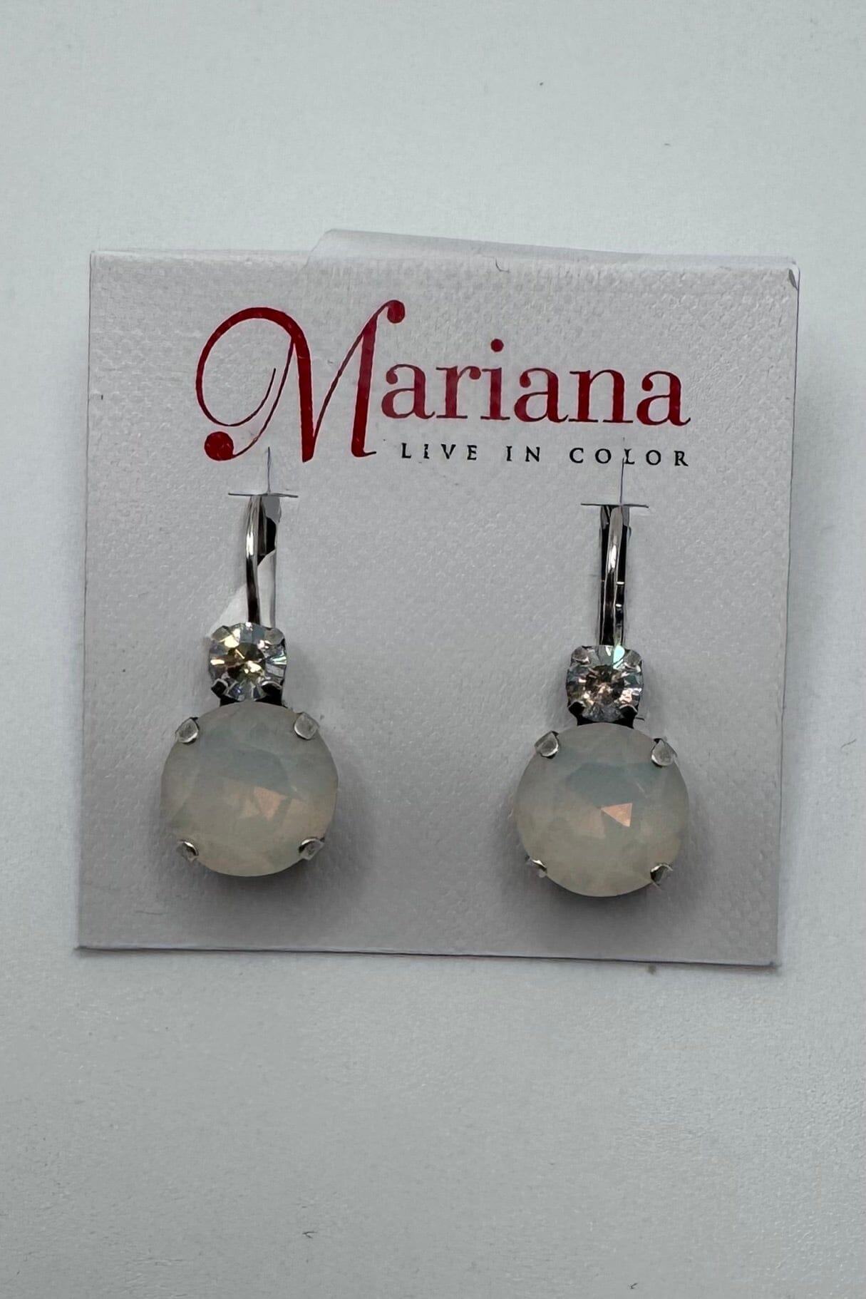Lovable Double Stone Leverback Earrings in Forever BETTERBRANDJEWELRY Mariana