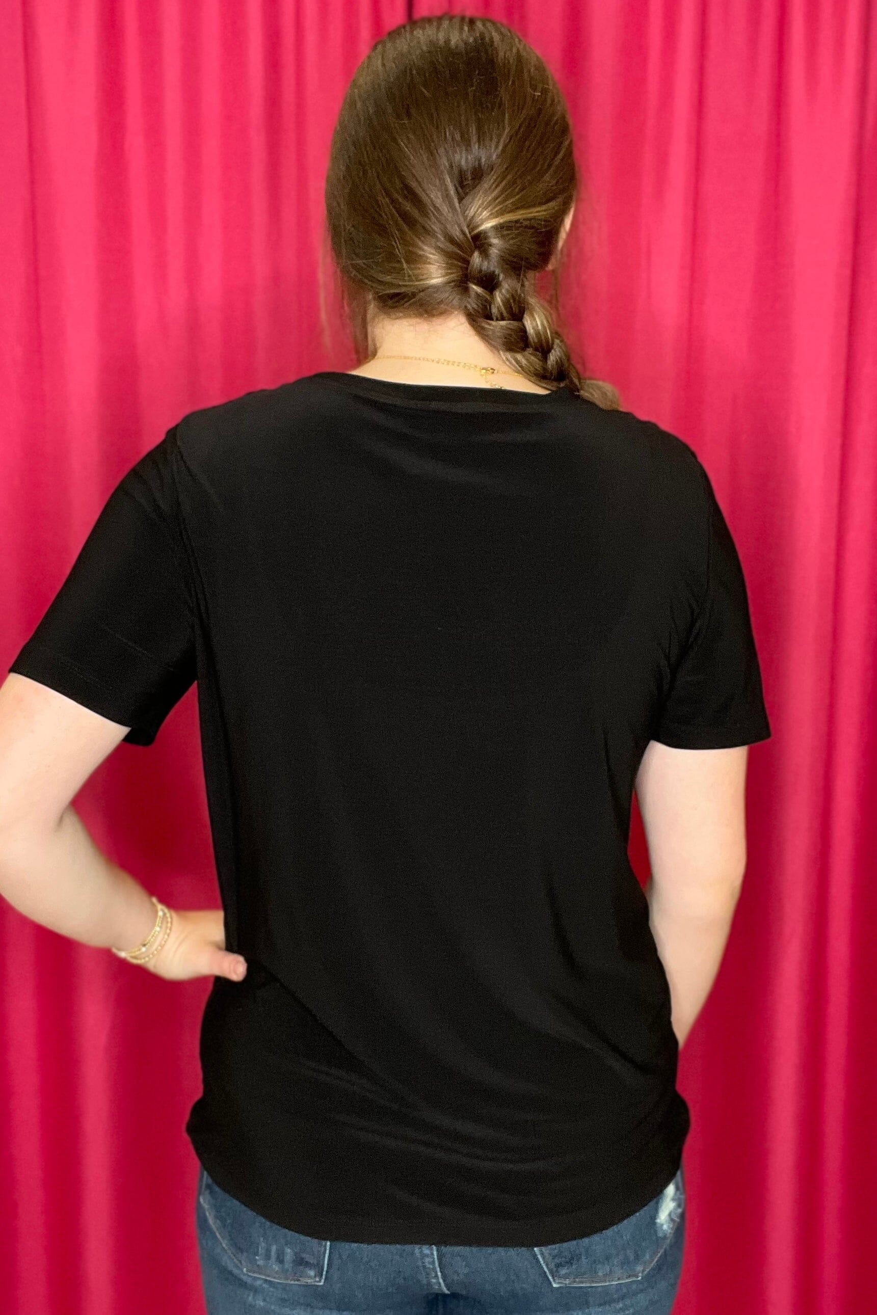 Scoop Neck Tee MISSY BASIC KNIT SOUTHERN LADY