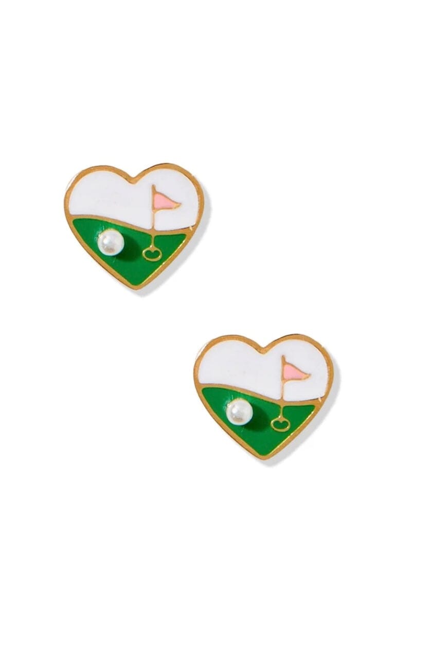 Golf Par-Tee Screwback Stud Earrings JEWELRY LINNY CO