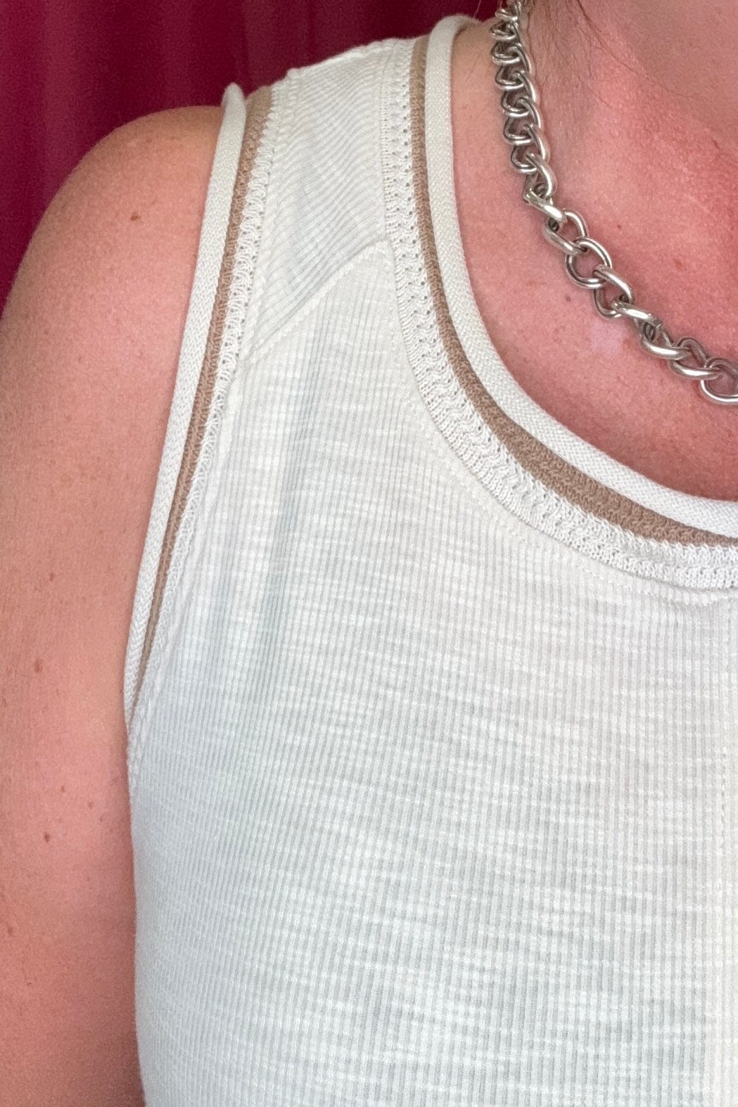 Sleeveless Scoop Neck Knit Tank MISSY TOP SPECIAL DEMOCRACY