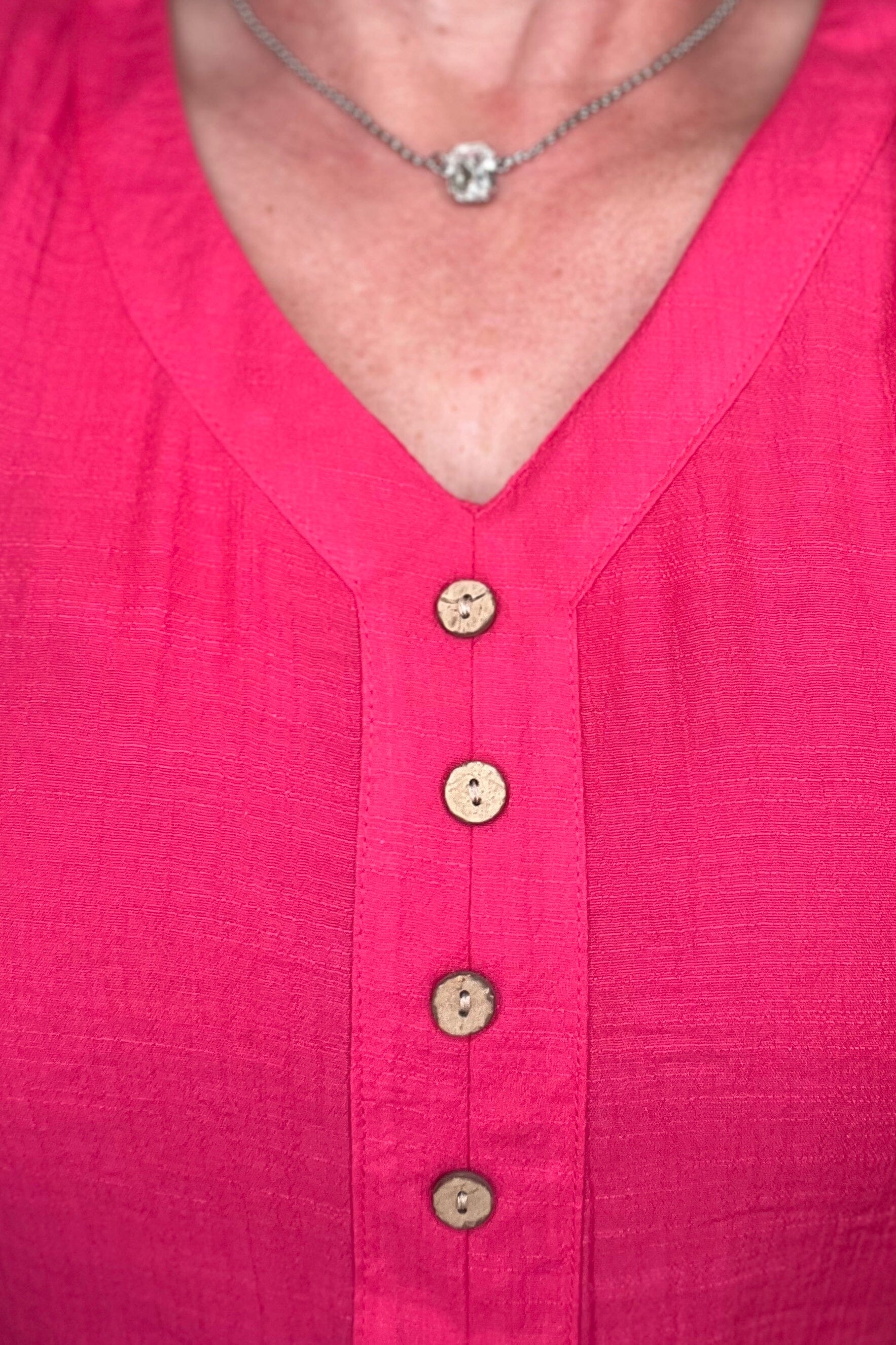 Sleeveless Gauze Button Down MISSY TOP SPECIAL CREATION