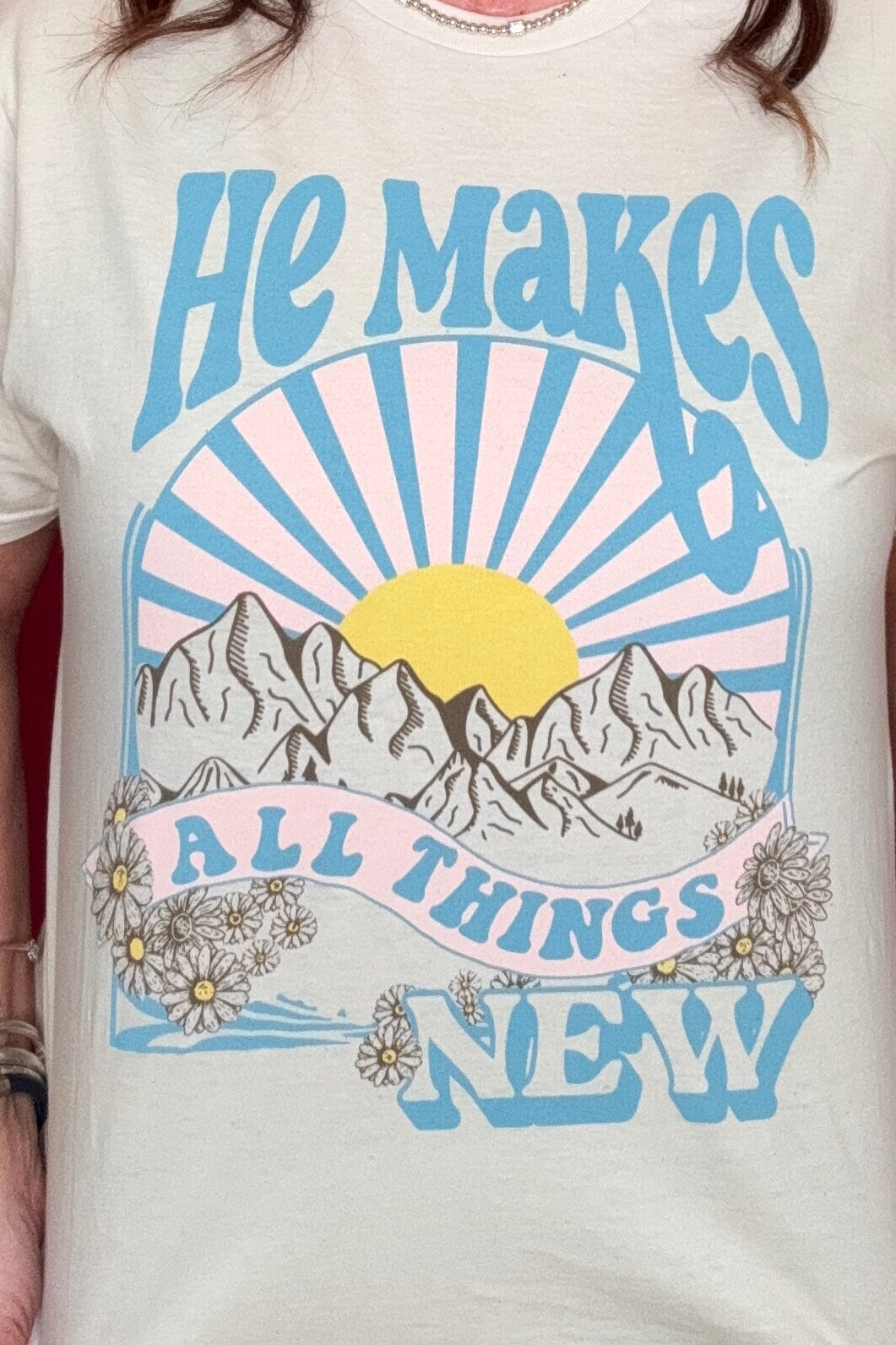 He Makes All Things New T-Shirt MISSY BASIC KNIT K Lane&