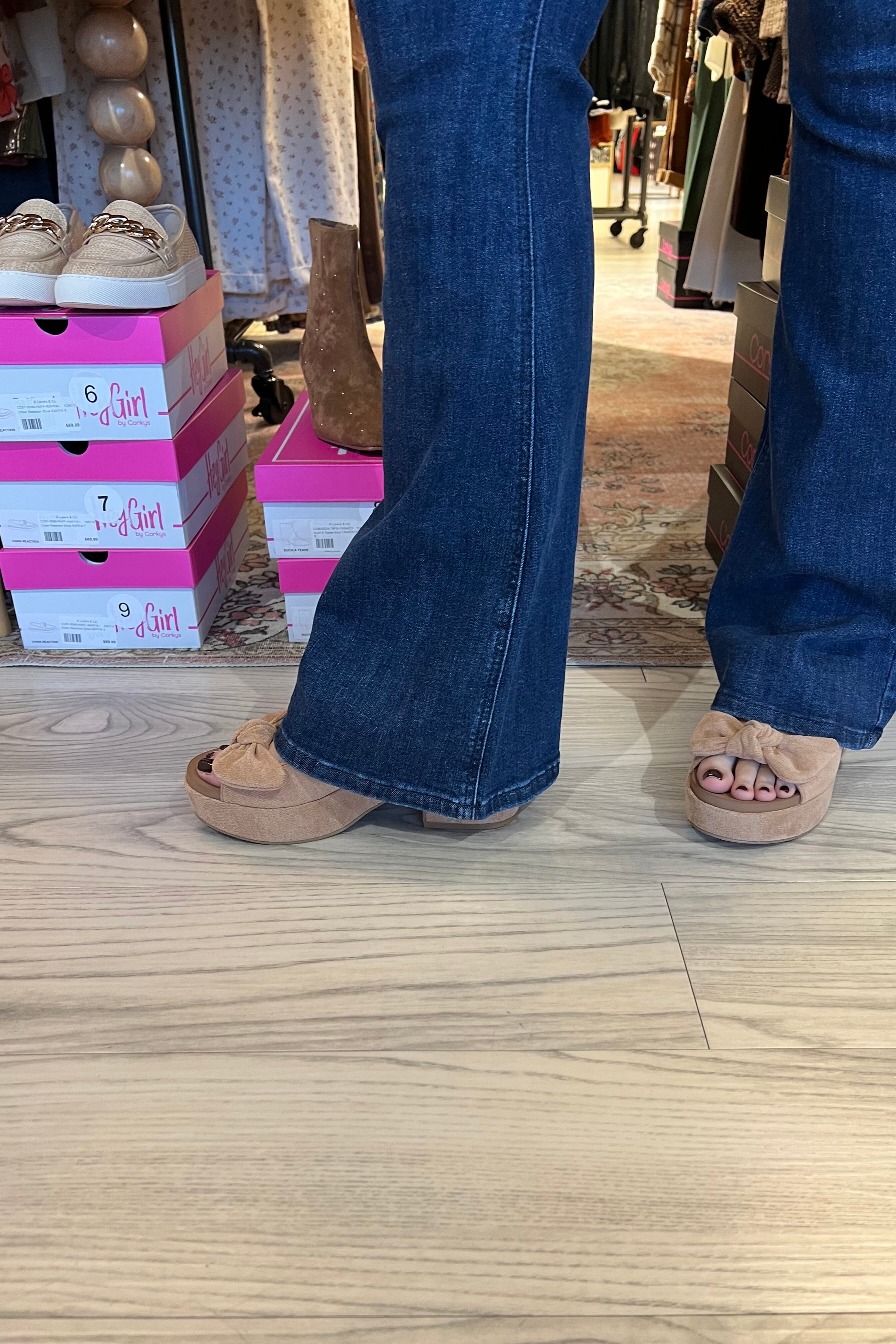 High Waist Flare w/Patch Pockets 33" Inseam JEANS JUDY BLUE