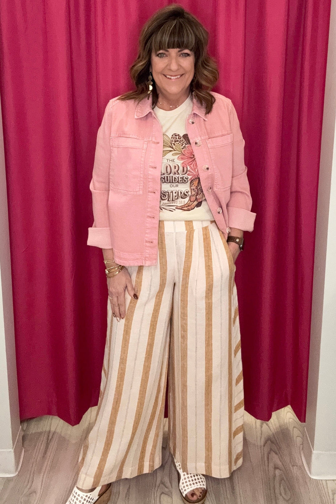 The Lord Guides Our Steps MISSY BASIC KNIT REBELROSE/ATTITUDETEES