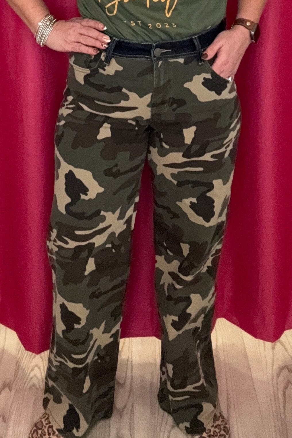 Slouchy Crop Baggy Patch Pockets Jeans BOTTOMS RISEN