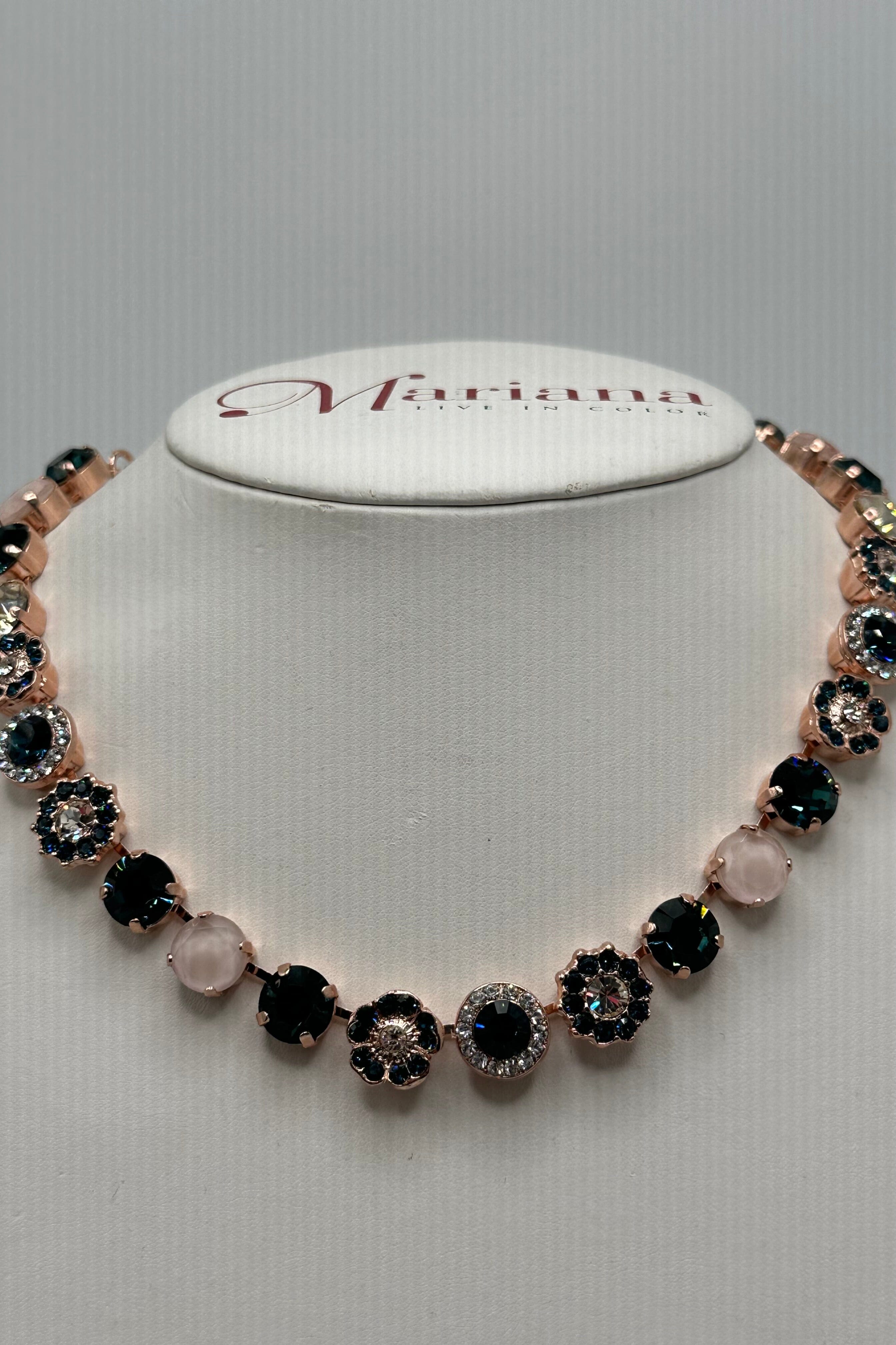 Large Elemental Necklace in "Ocean" - Rose Gold BETTERBRANDJEWELRY MICHALSMARIANA