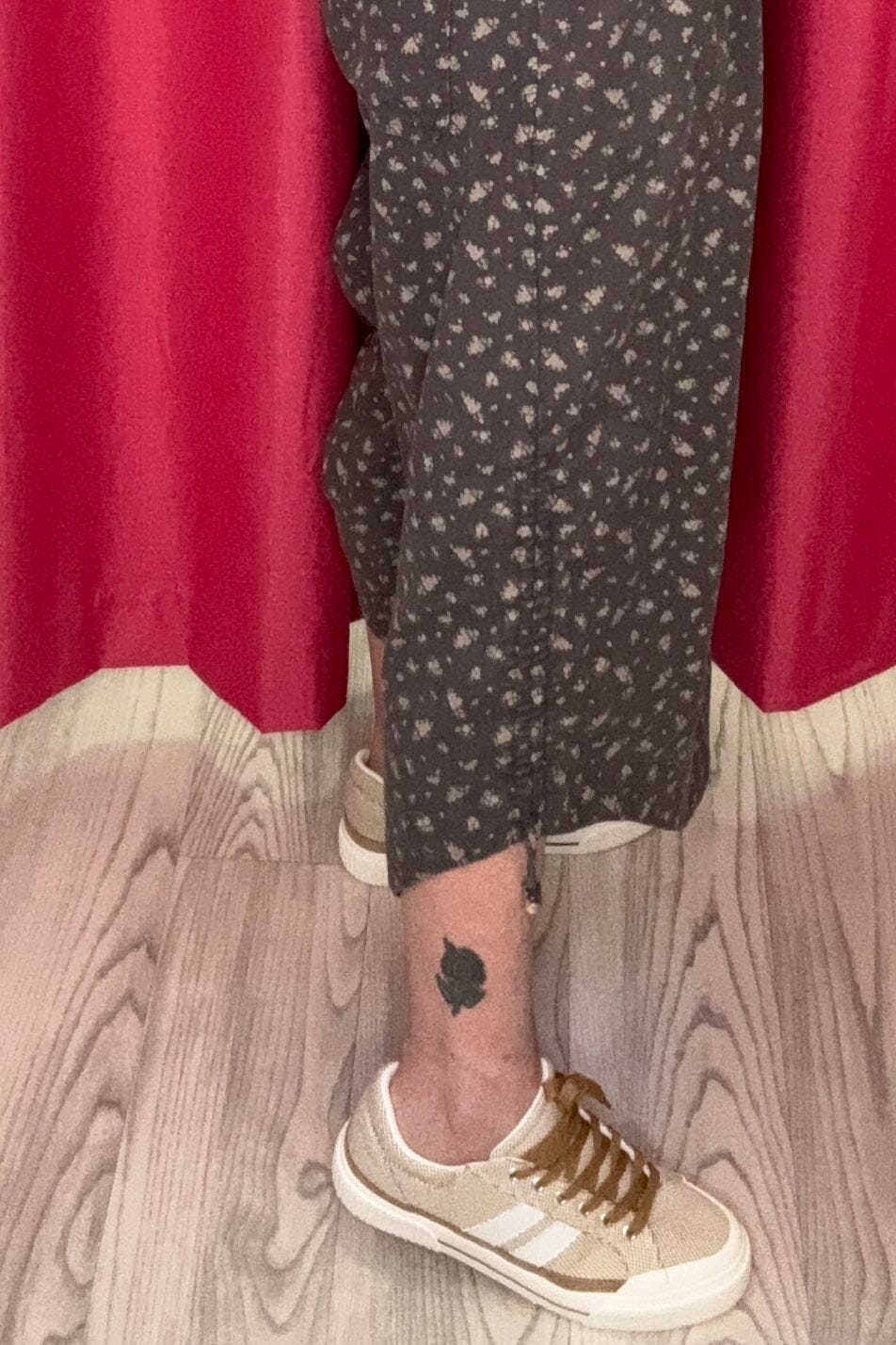 Floral Printed Twill Pant w/ Side Ties BOTTOMS EASEL