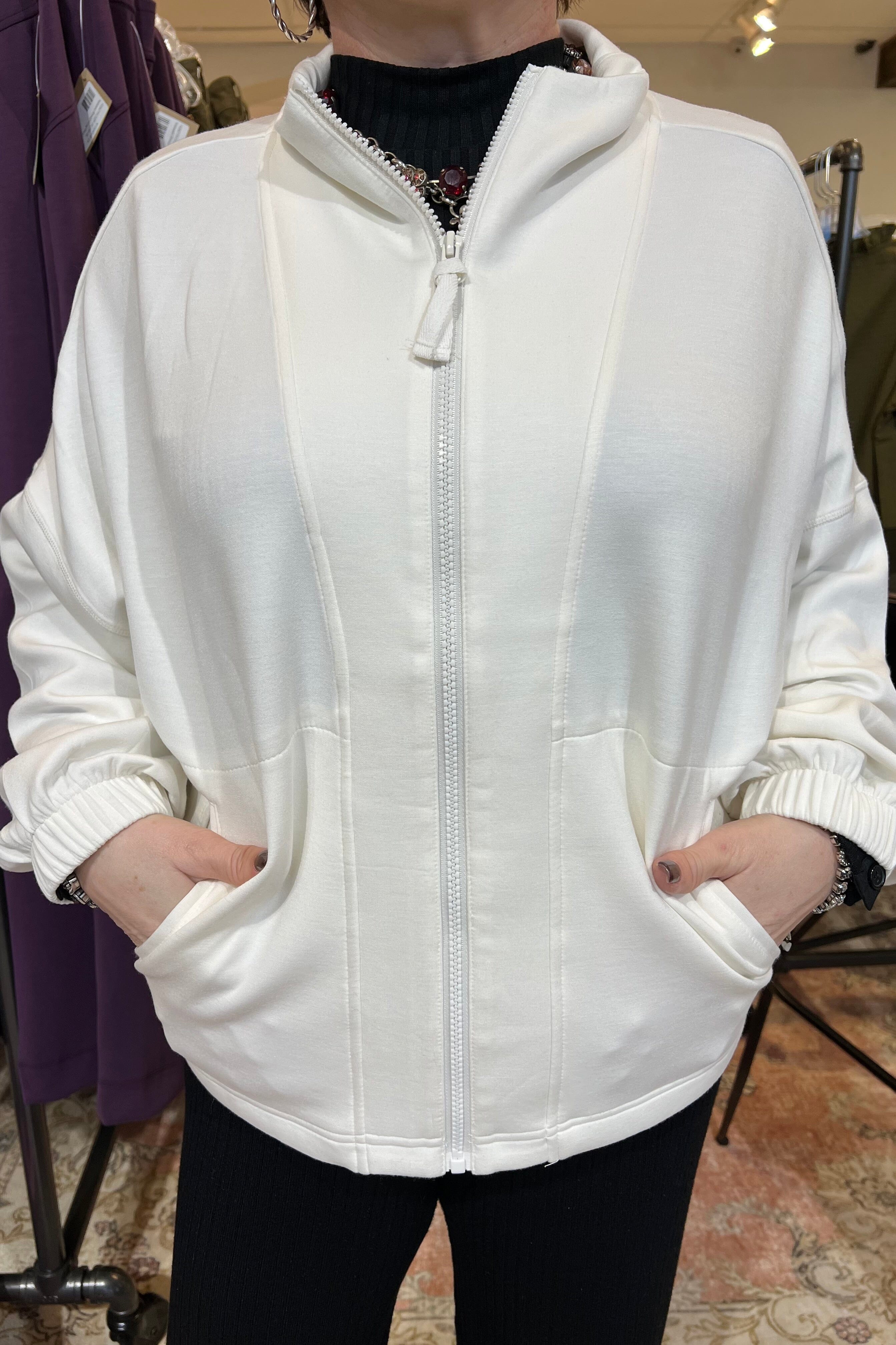 Zip Up Funnel Neck Jacket JRTOP CASUAL TOP LIVERPOOL