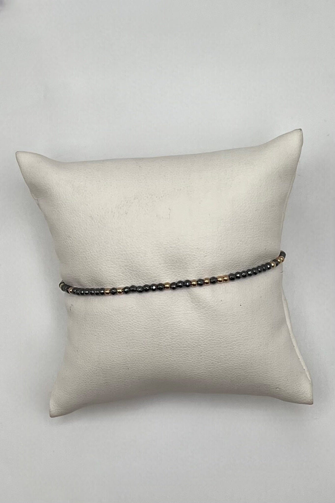 Hope Unwritten Silver Faceted Hematite 2mm Bead Bracelet JEWELRY ENEWTON