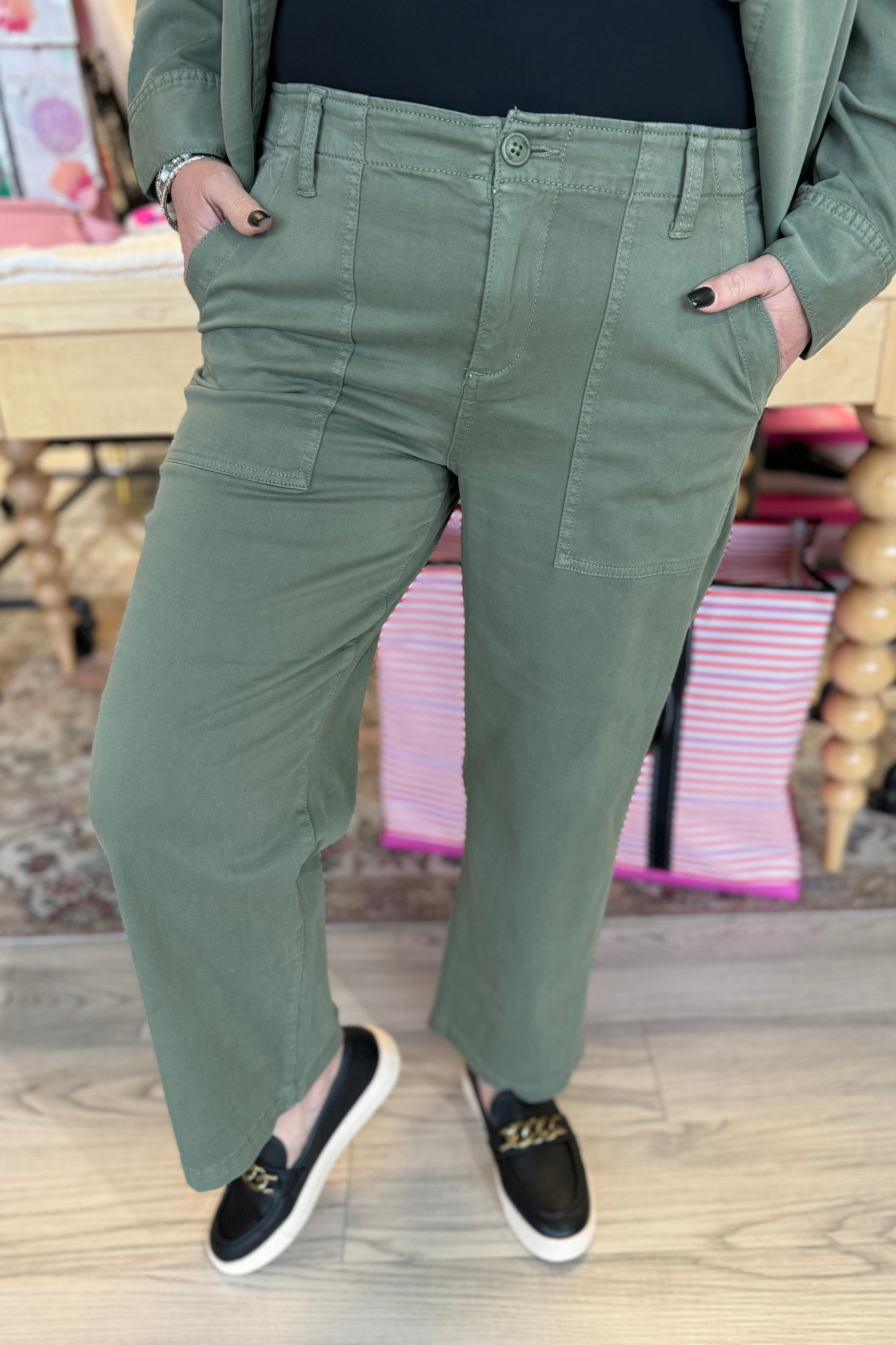 Cargo Wide Leg Crop 26 Inch BOTTOMS LIVERPOOL