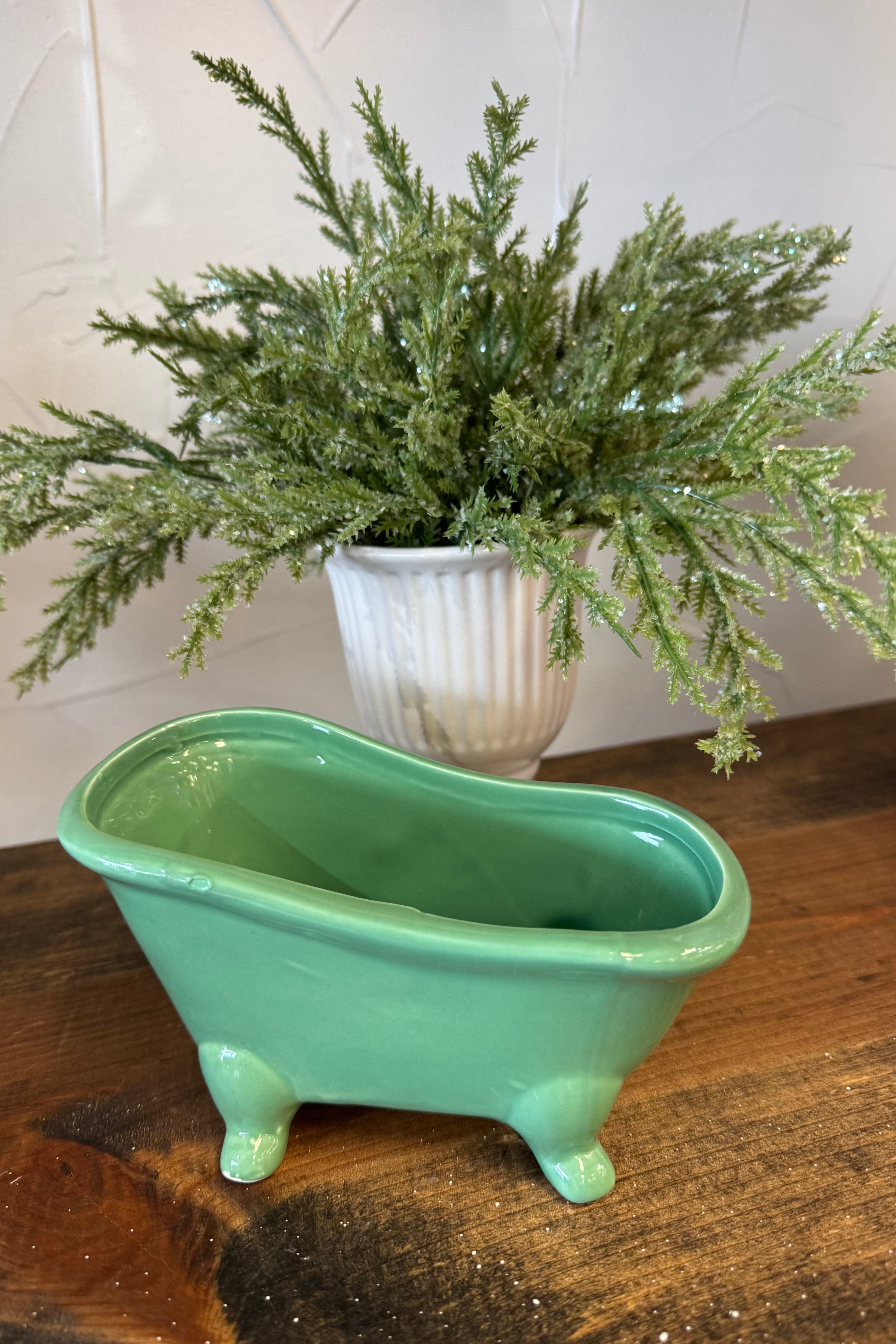 Ceramic Bathtub GIFT/OTHER HAZEL MAZEL GRN