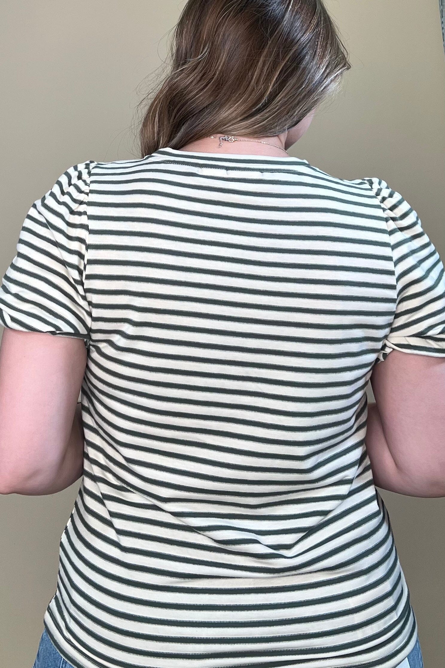 Short Bubble Sleeve Striped T-Shirt MISSY TOP SPECIAL ZAC & RACHEL