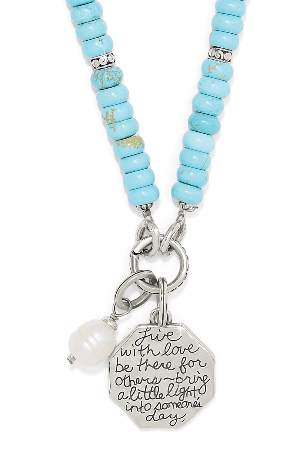 Token Charm Lapis Turquoise Necklace BJEWELRY Brighton Collectables
