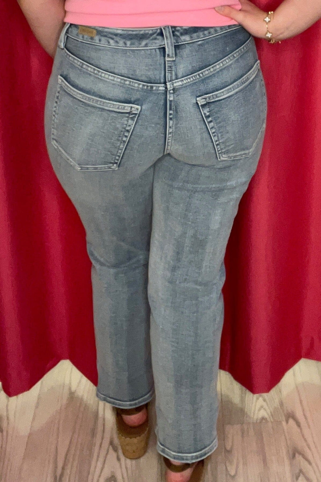 Marley Cropped Girlfriend Cuffed 28"/25" Inseam JEANS LIVERPOOL