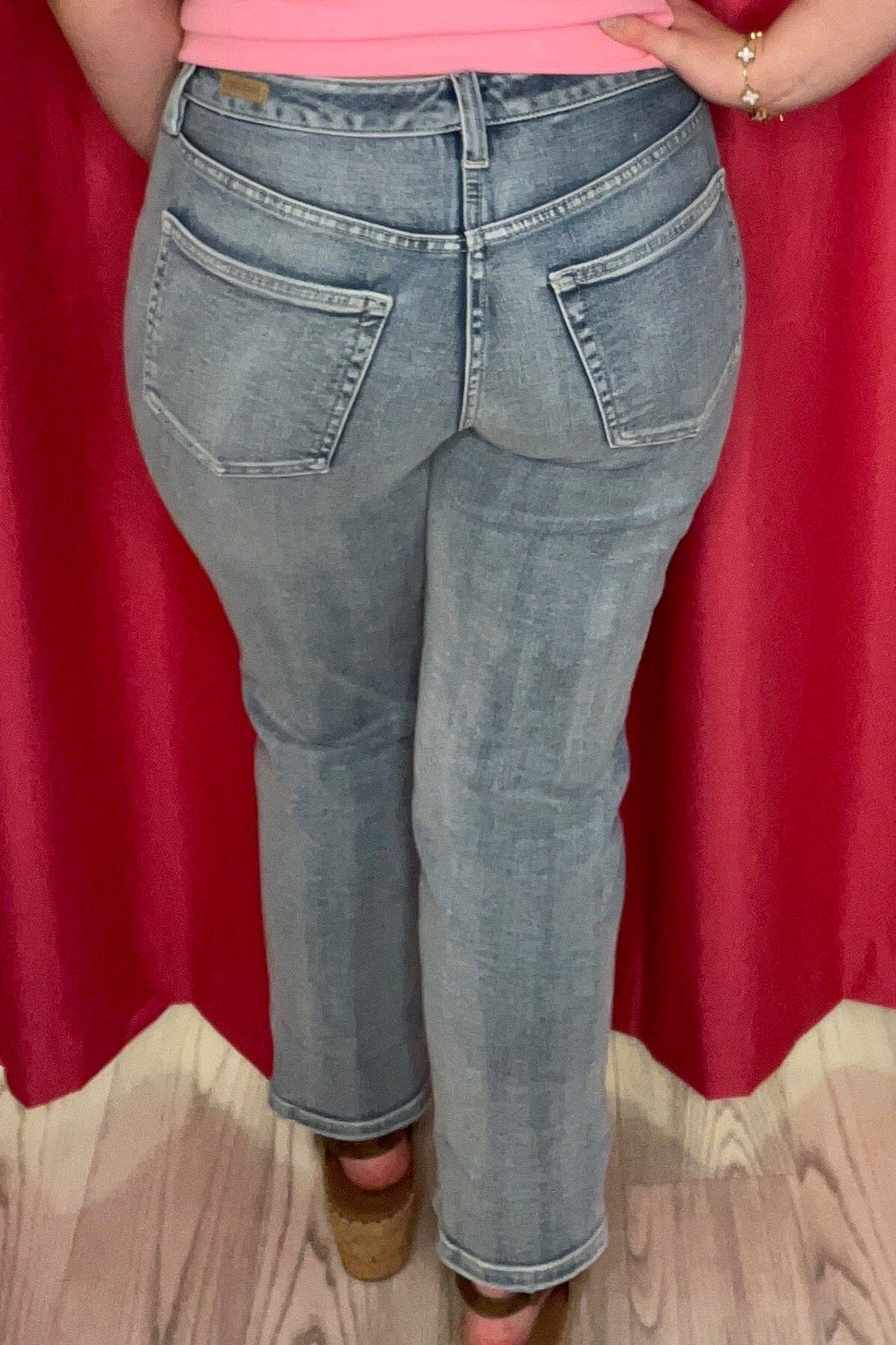 Marley Cropped Girlfriend Cuffed 28"/25" Inseam JEANS LIVERPOOL