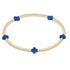Enewton Signature Cross Small Gold Pattern 2mm Bead Bracelet- Cobalt JEWELRY ENEWTON