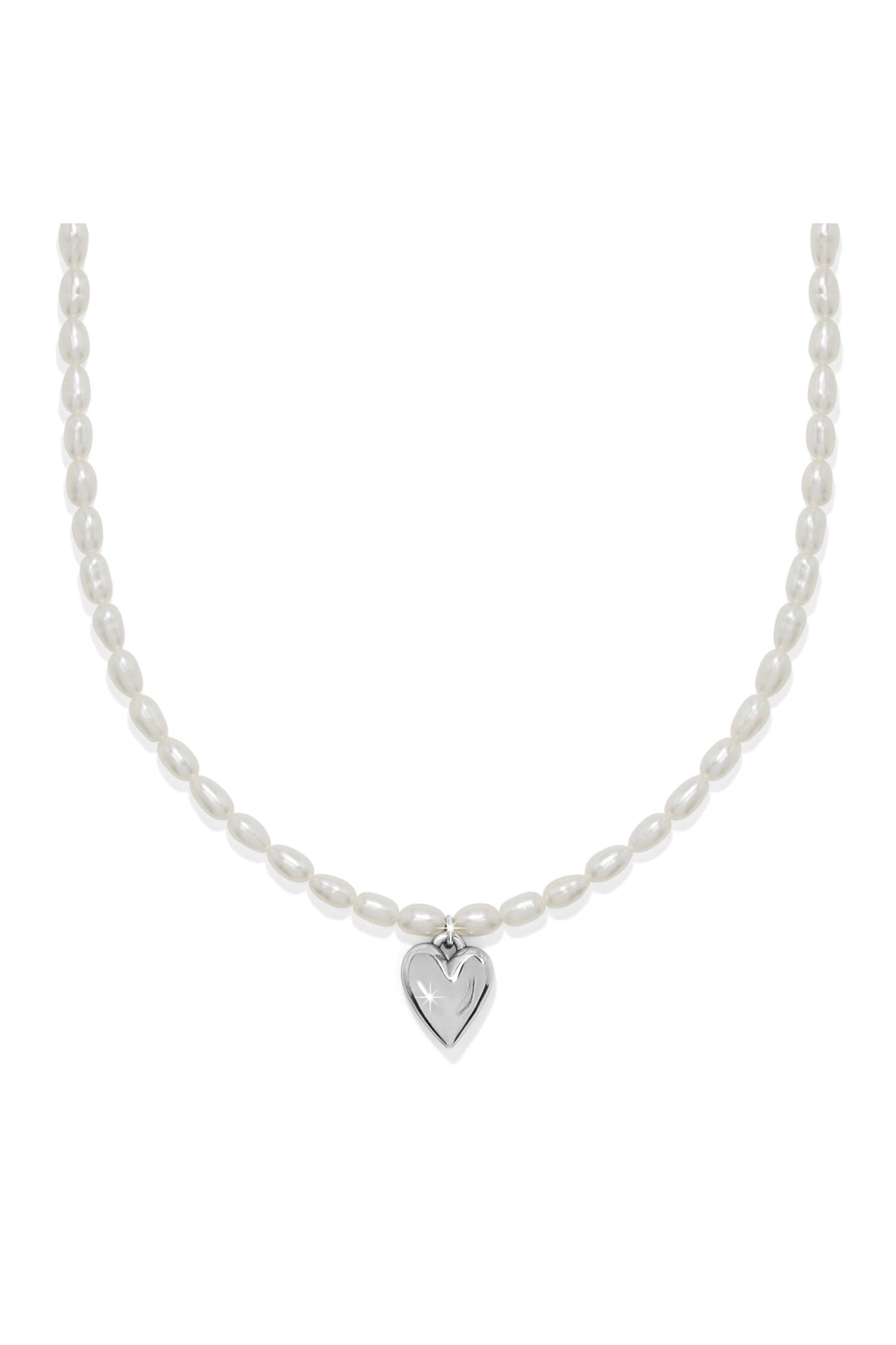 Cascade Embrace Pearl Heart Necklace BJEWELRY Brighton Collectables