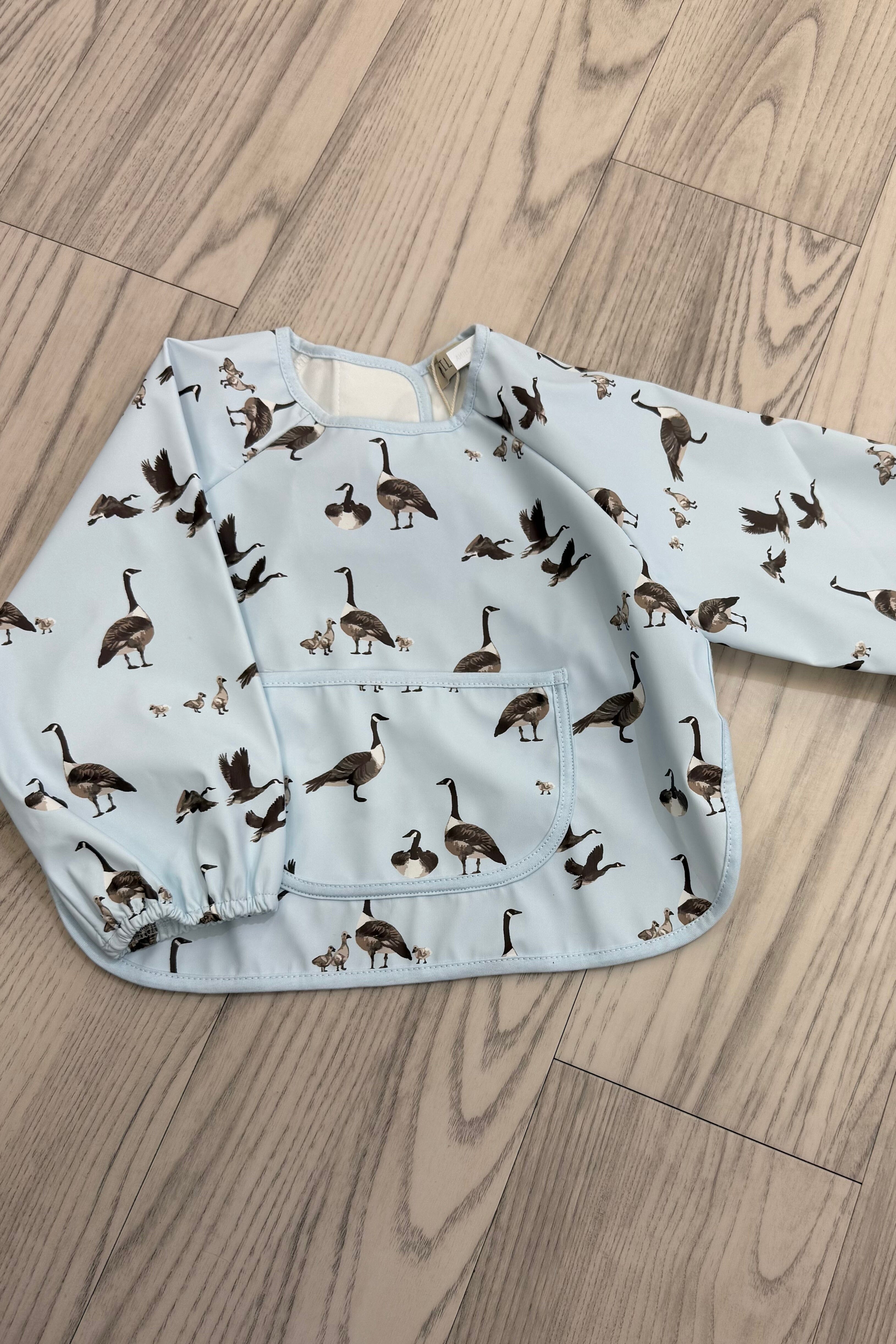 Long Sleeve Pocket Bib GIFT/OTHER MILKBARN GOOSE 6/24MONTHS