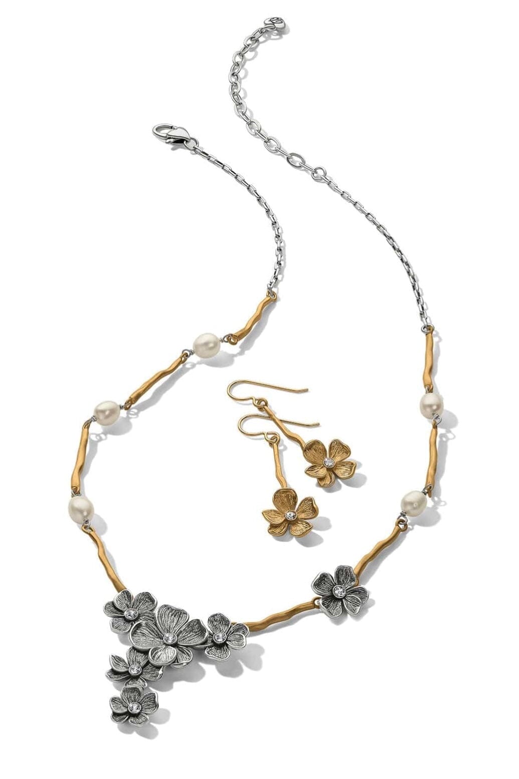 Gold Everbloom Windflower French Wire Earrings BJEWELRY Brighton Collectables