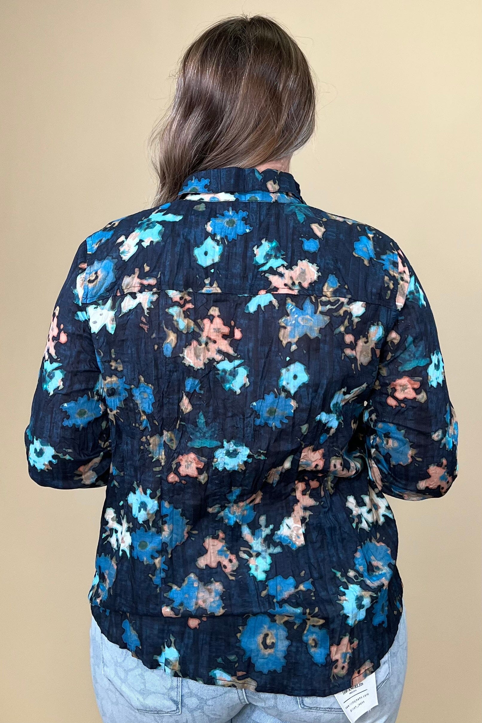 Glowy Floral Core Cotton Shirt MISSY TOP SPECIAL NIC+ZOE