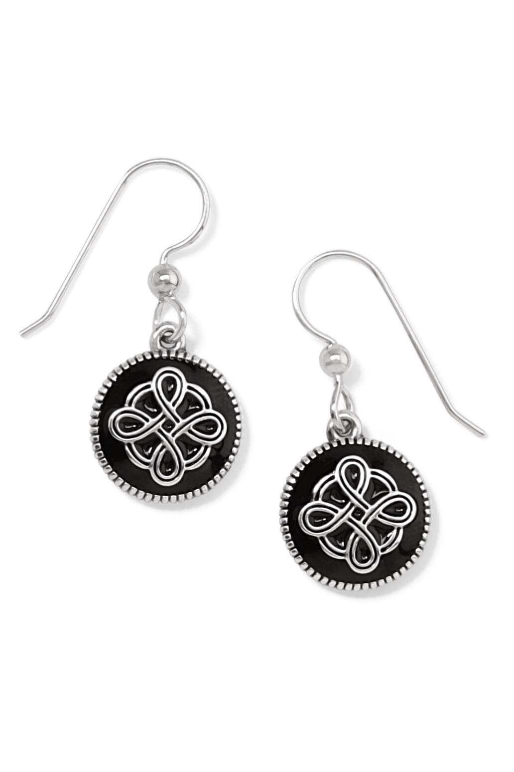 Interlok Noir French Wire Earrings BJEWELRY Brighton Collectables