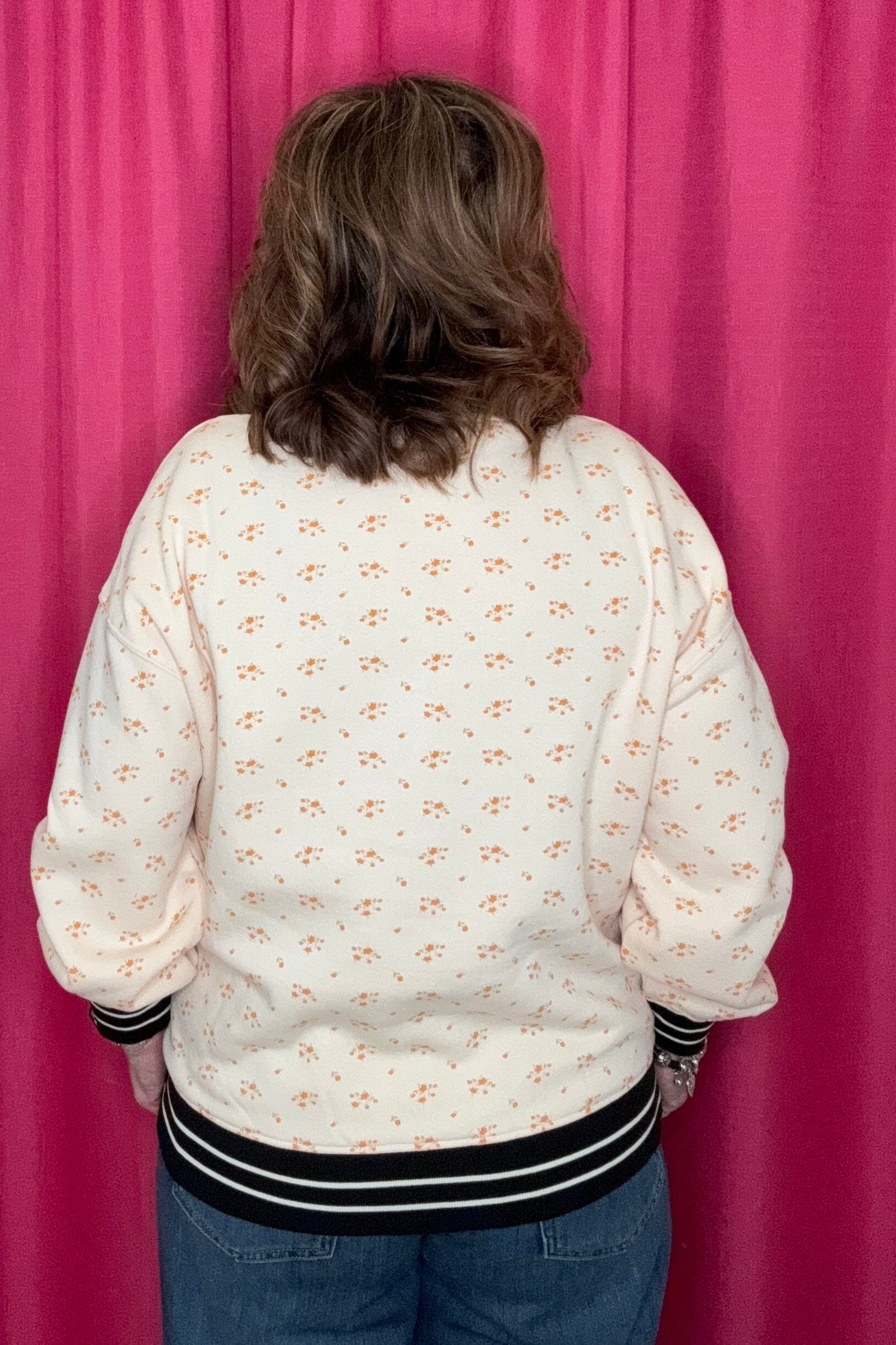 Hey boo floral sweatshirt MISSY BASIC KNIT SIMPLY SOUTHERN