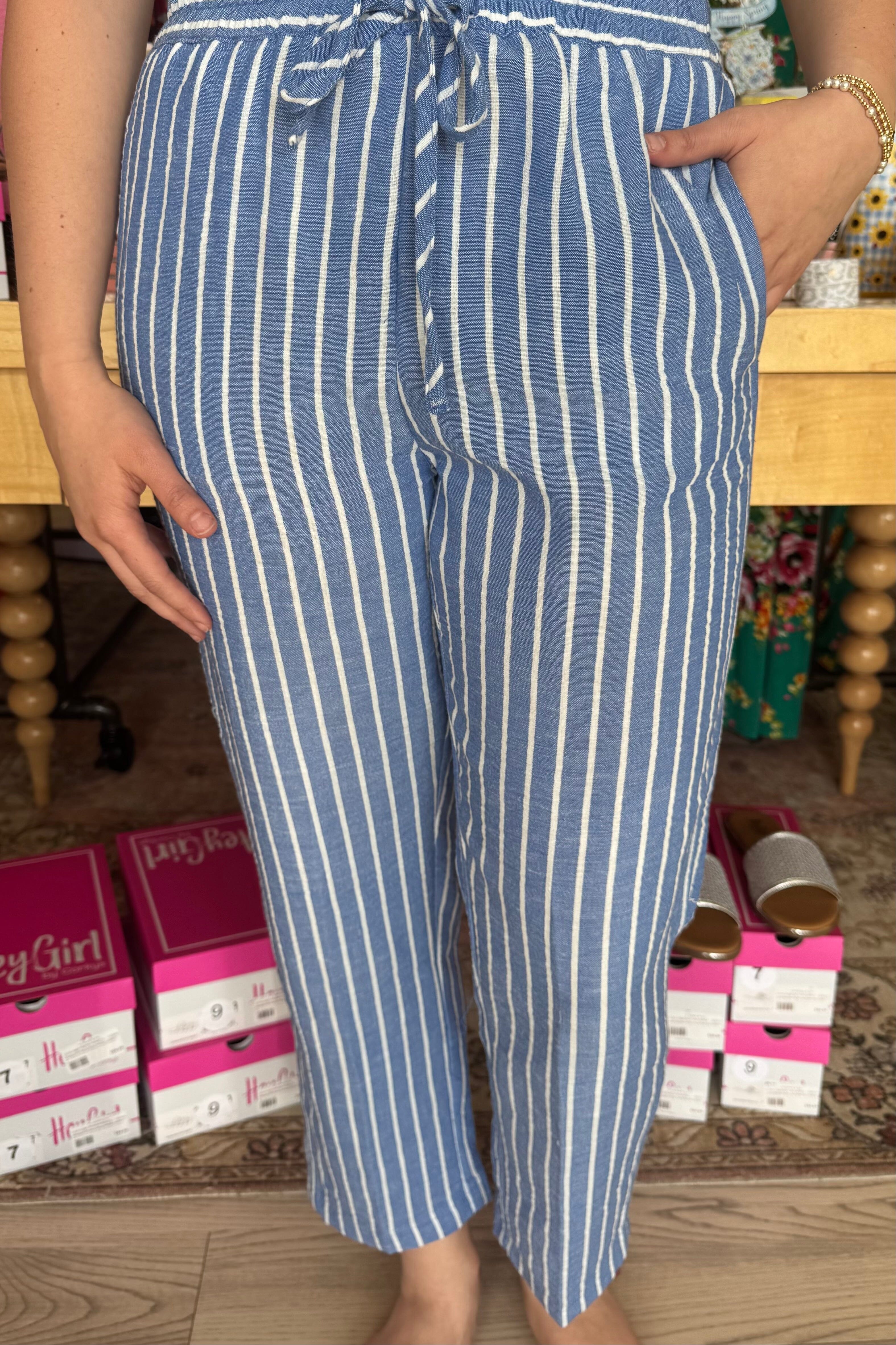 Pull On Striped Pant w/Drawstring BOTTOMS ZAC & RACHEL