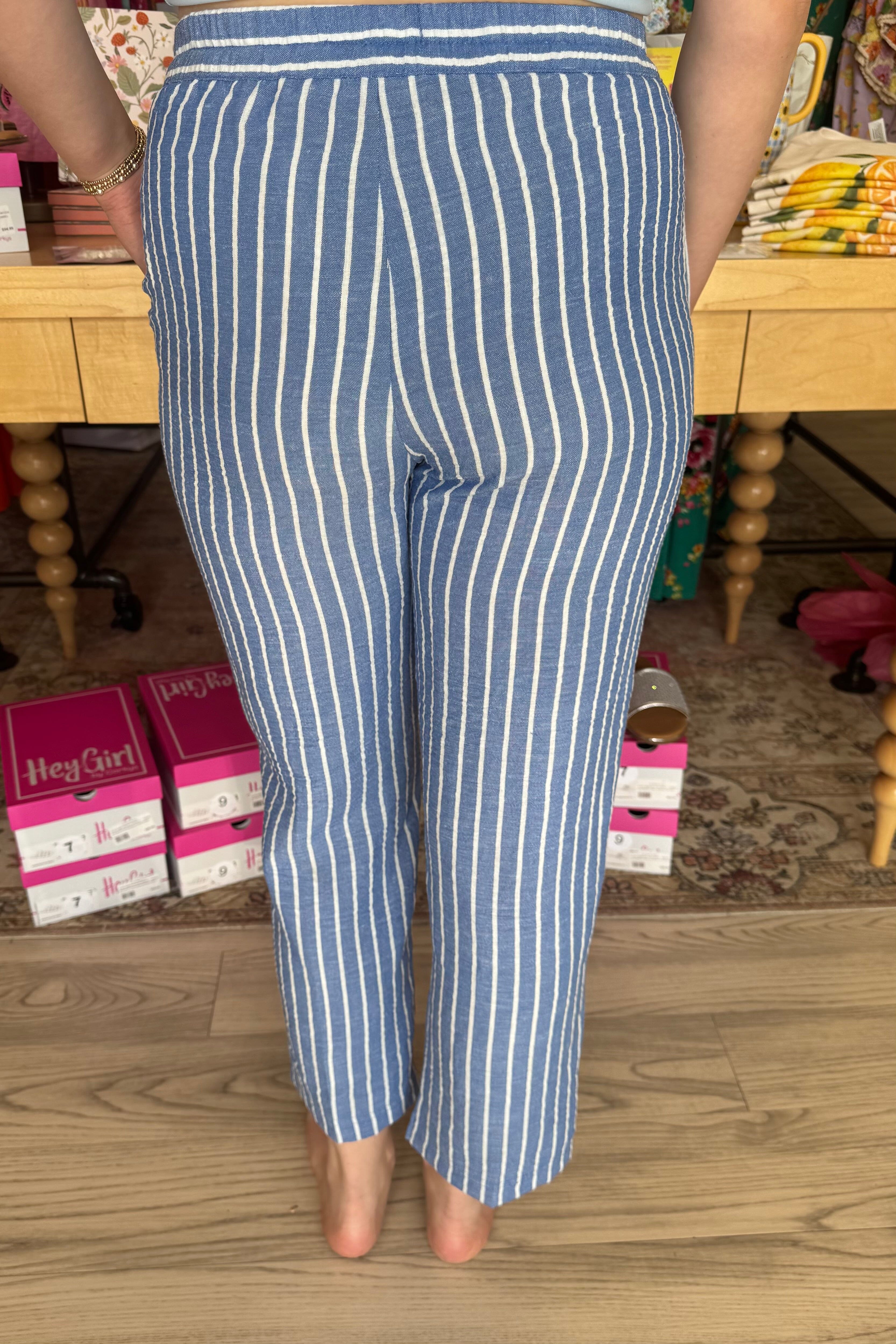 Pull On Striped Pant w/Drawstring BOTTOMS ZAC & RACHEL