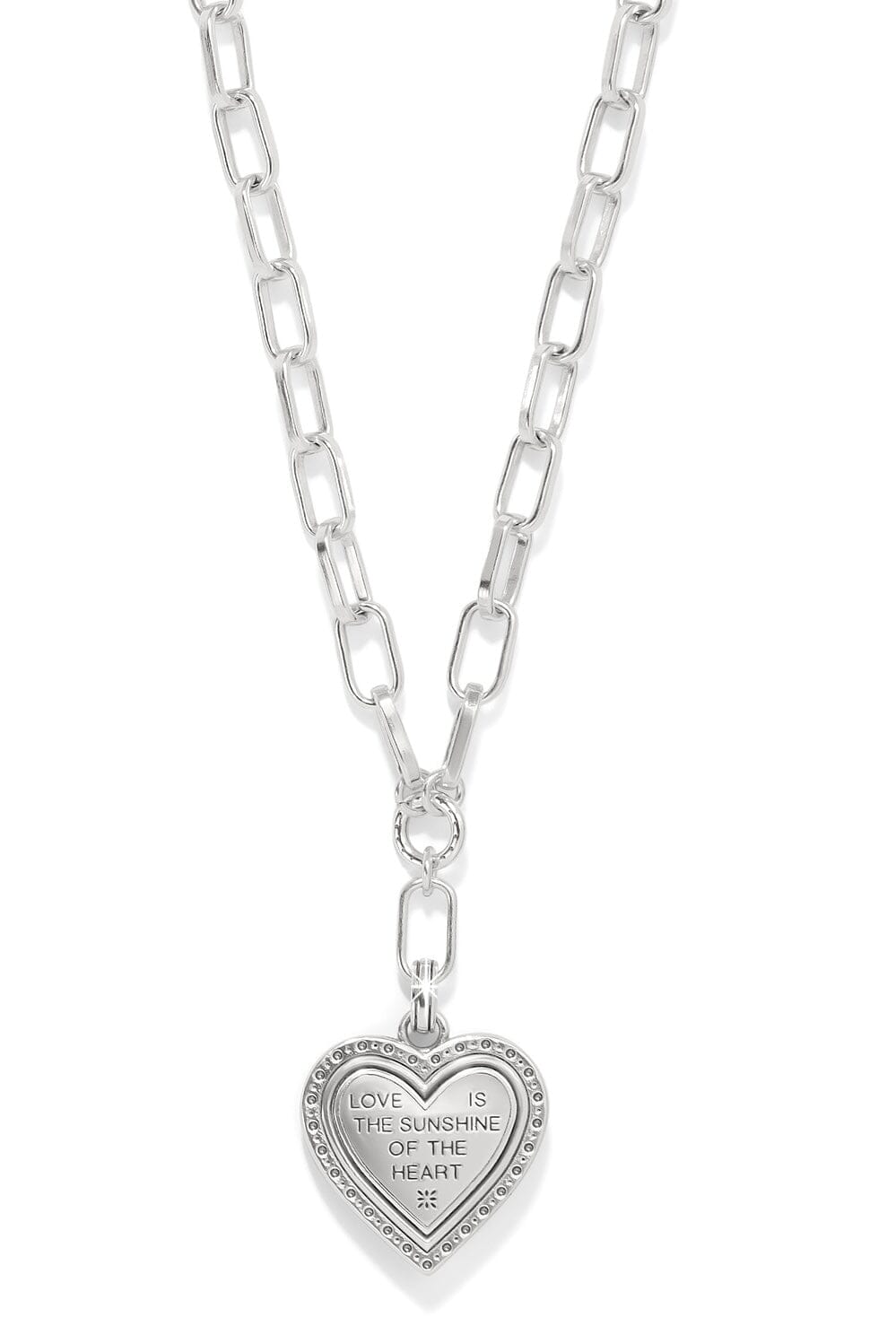 Mosaic Heart Two Tone Necklace BJEWELRY Brighton Collectables