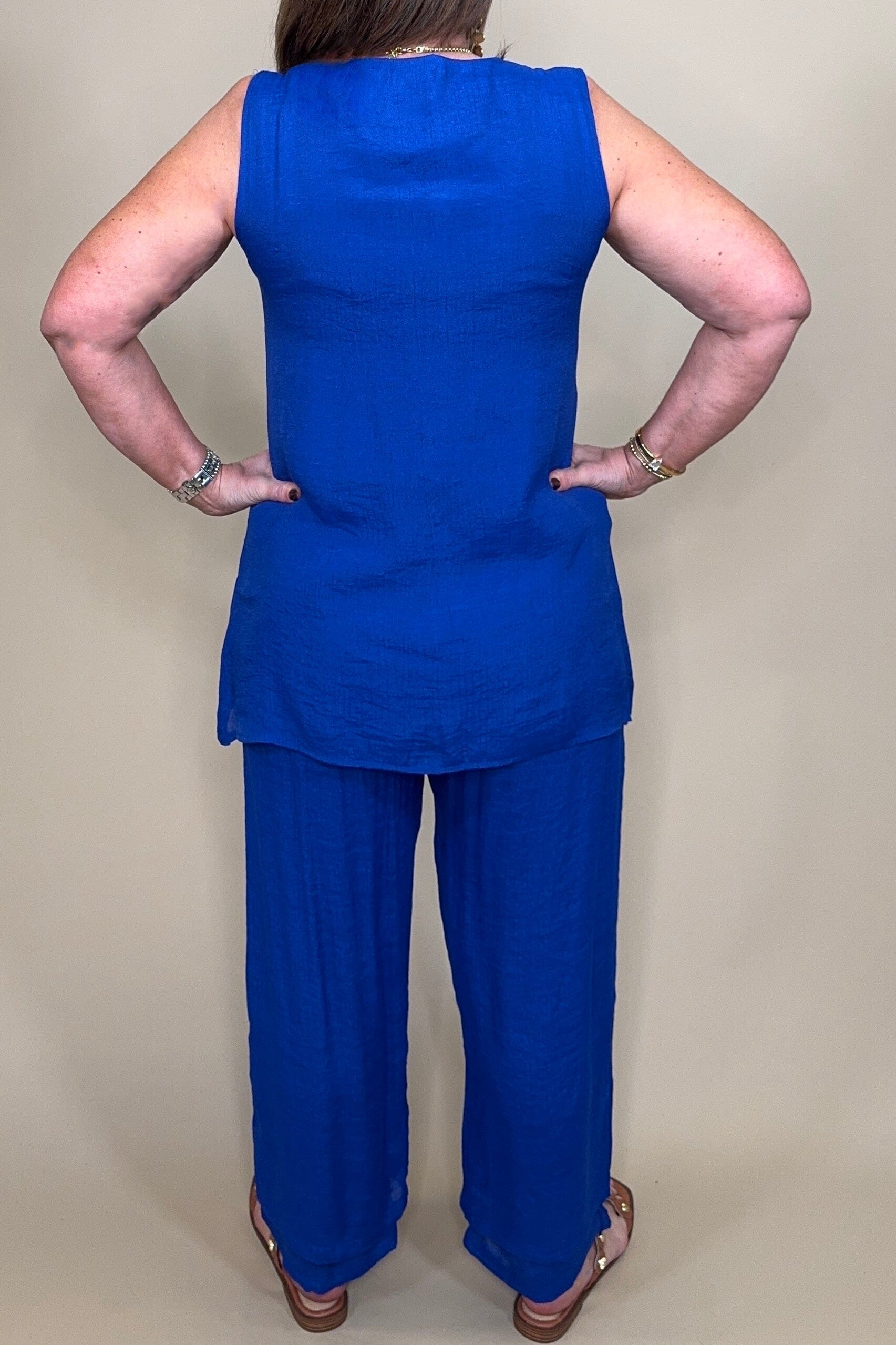 V-Neck Button Down Long Tank MISSY TOP SPECIAL CREATION