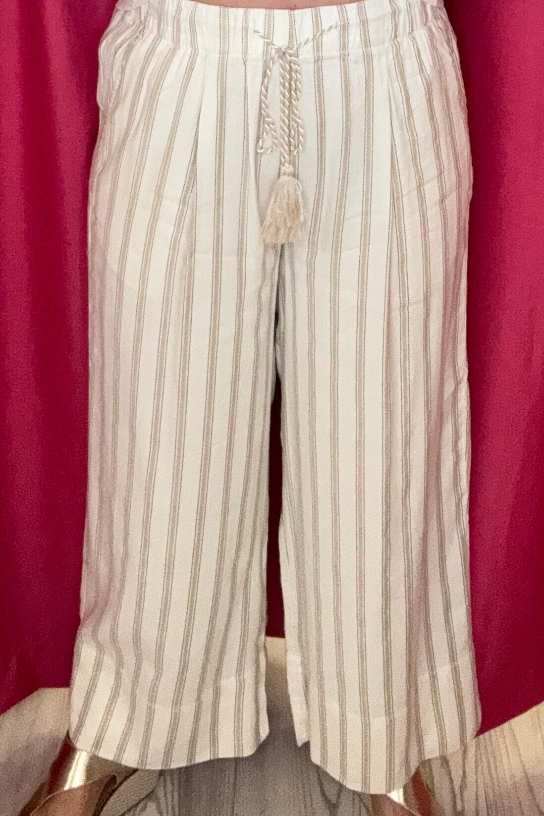 Pull On Wide Crop Trouser 26" Inseam BOTTOMS LIVERPOOL