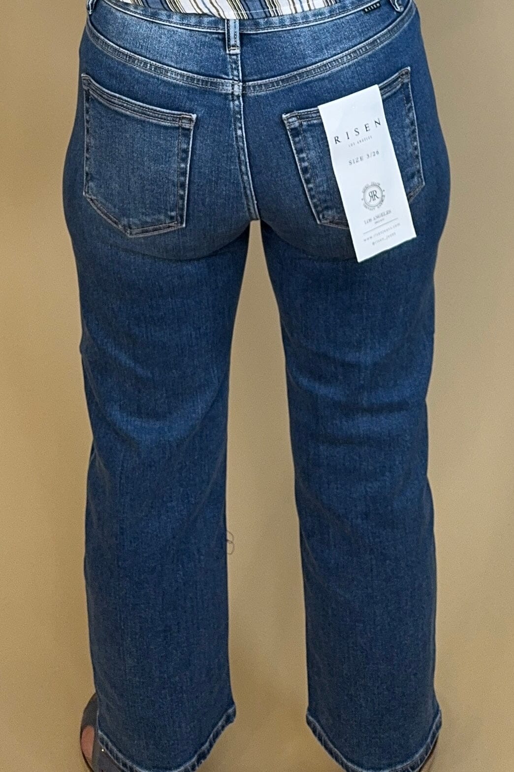 Risen Center Seam High Rise Crop Jeans JEANS RISEN
