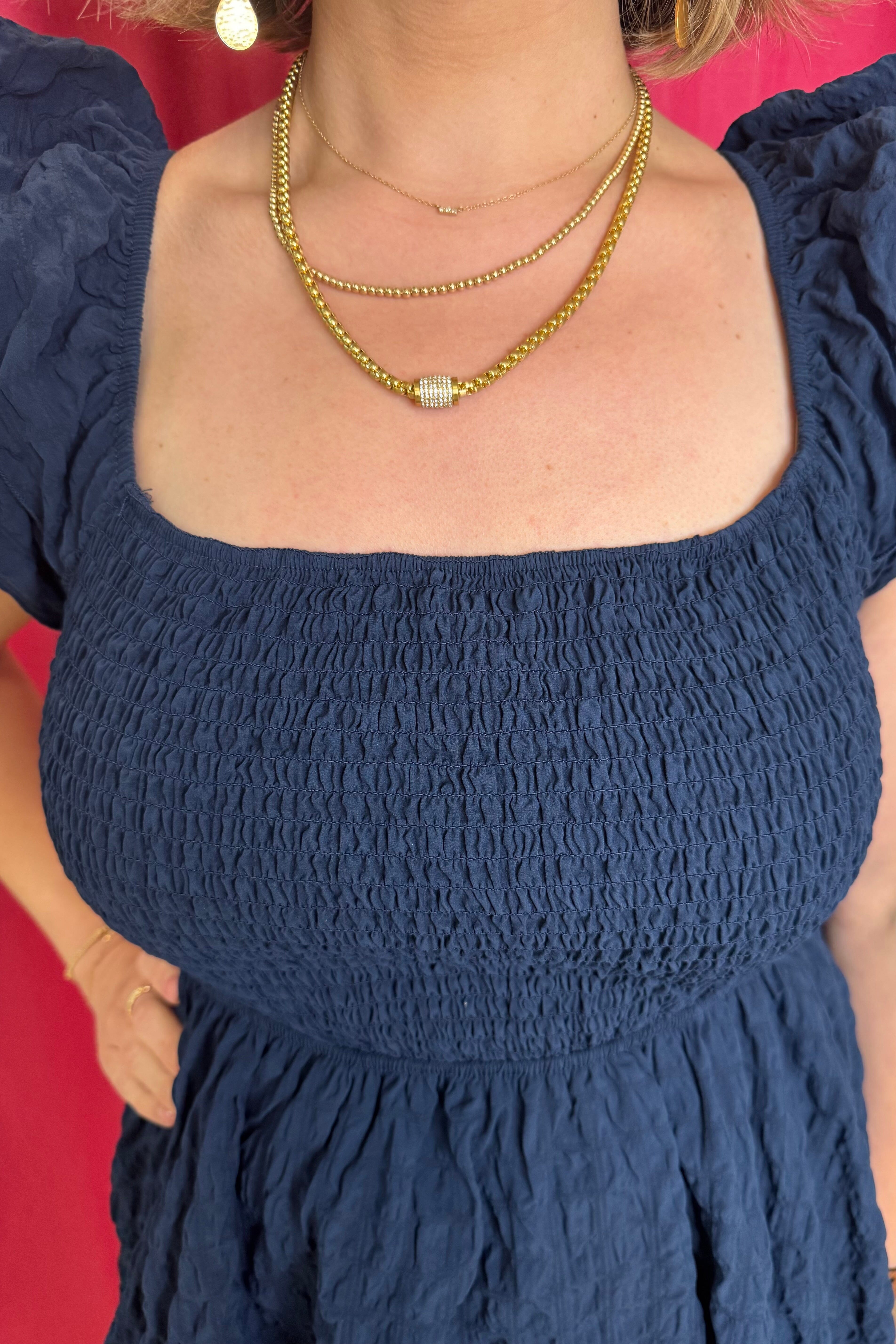 Square Neck Crape Dress DRESS SIMPLY SOUTHERN