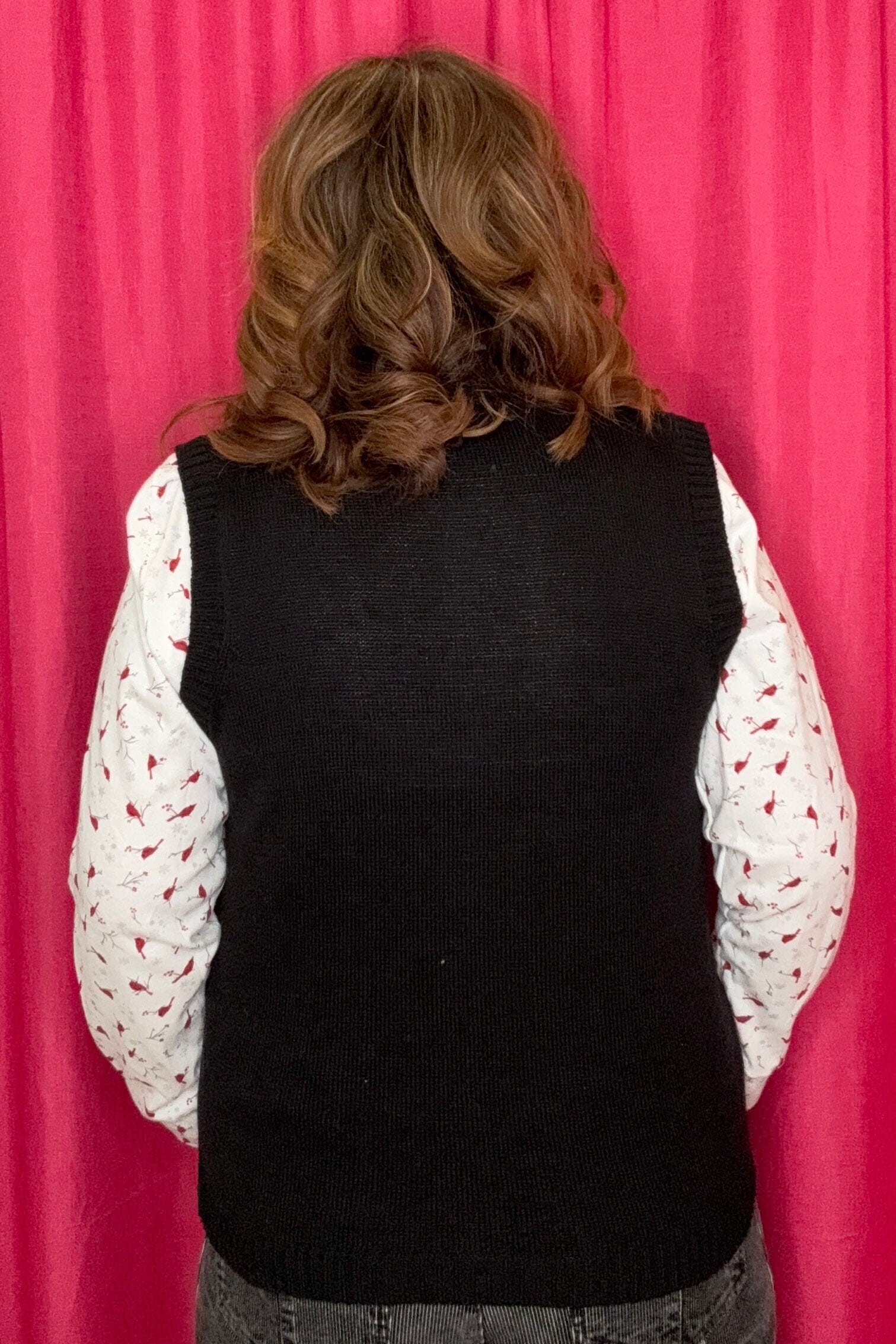 Zip Up Vest w/Cardinals and Snowflakes OUTFIT COMPLETER SOUTHERN LADY
