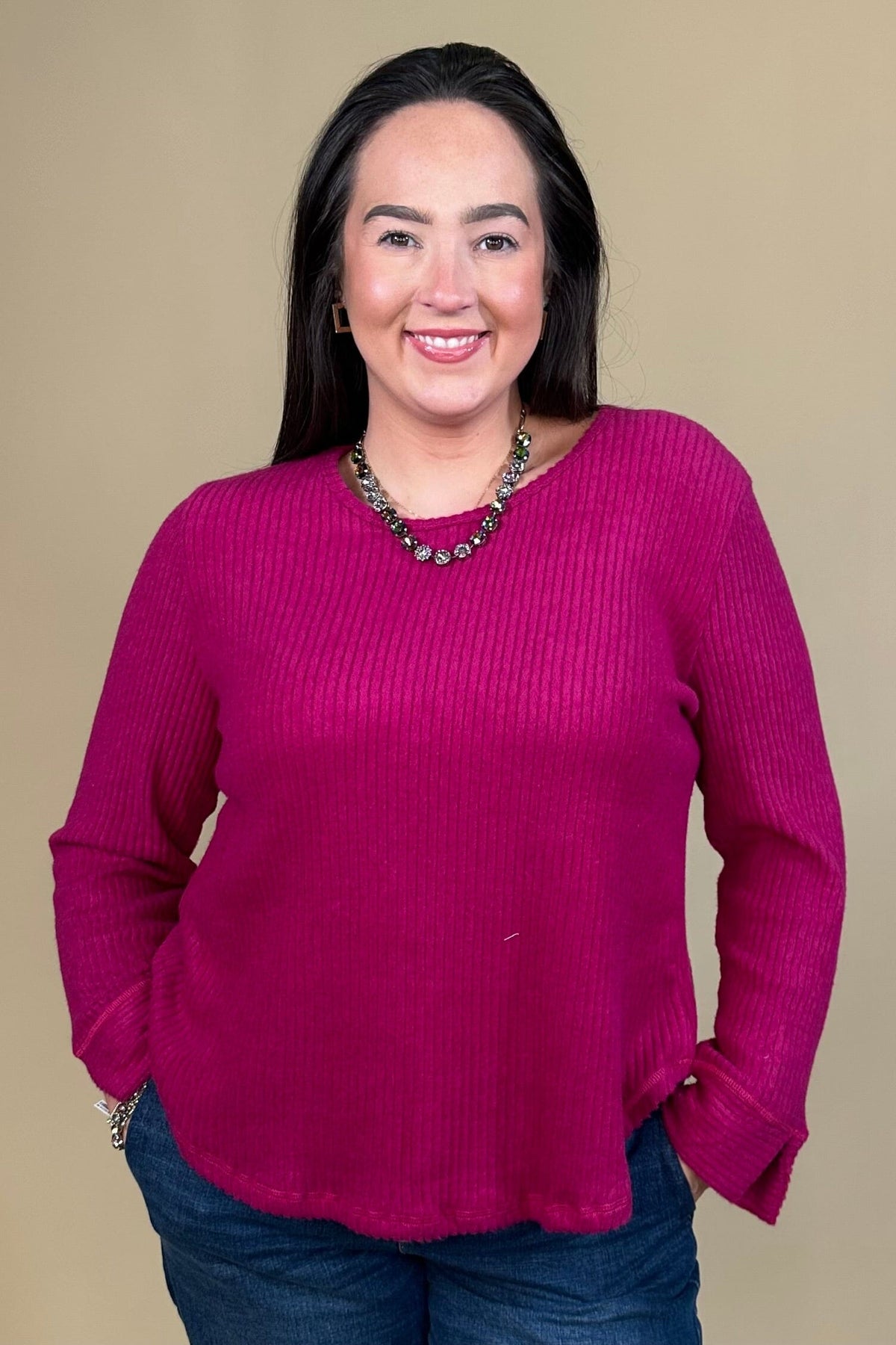 Crew Neck Long Sleeve MISSY TOP SPECIAL:~~Unassigned~~ CREATION